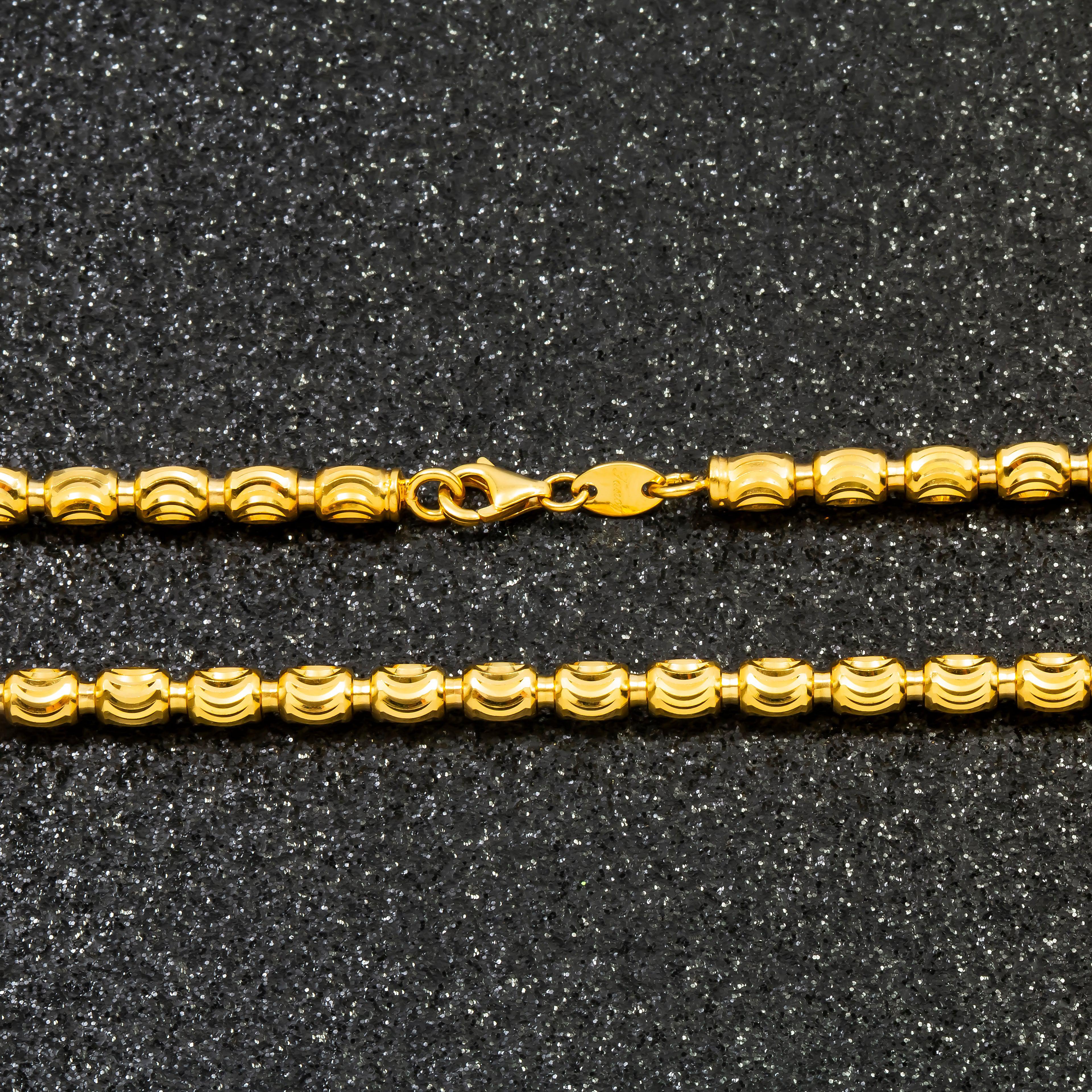 10K GOLD 3.85MM SOLID BARREL CHAIN - Image 4