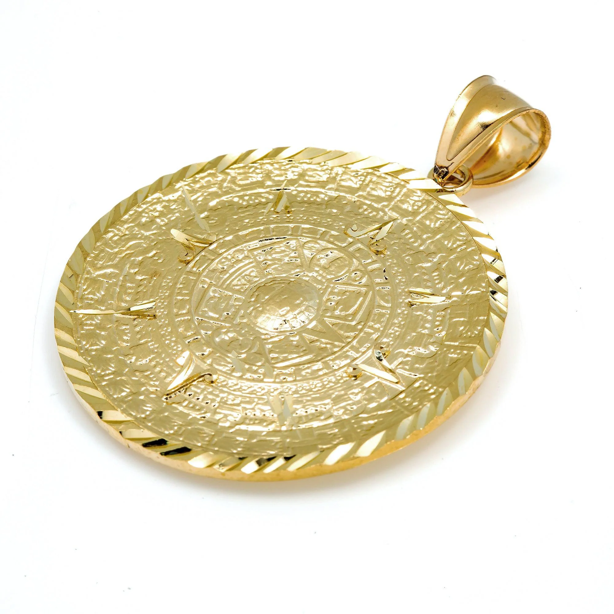 10K GOLD COIN PENDANT 1.9" - Image 2