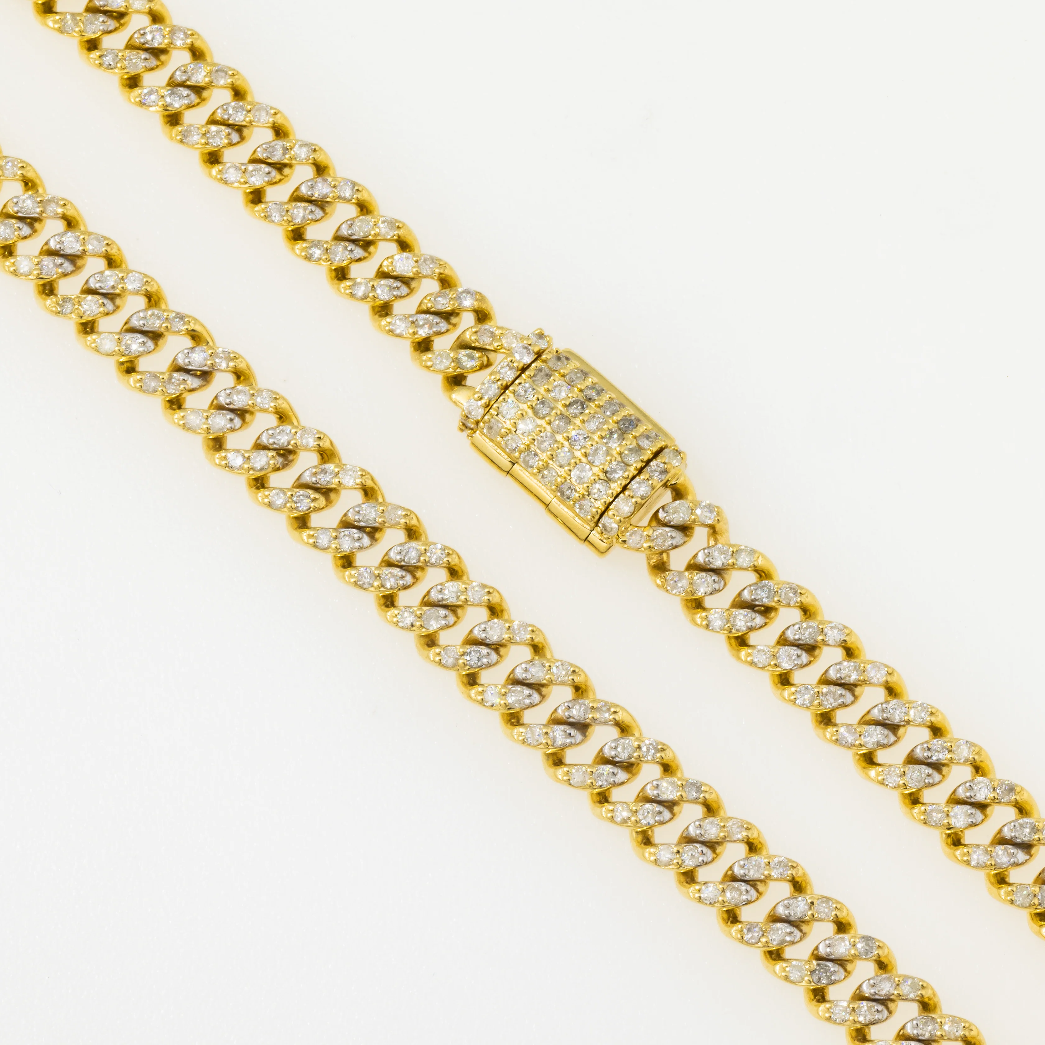 10K GOLD DIAMOND OPEN CUBAN LINK CHAIN 5.99 CT - Image 3
