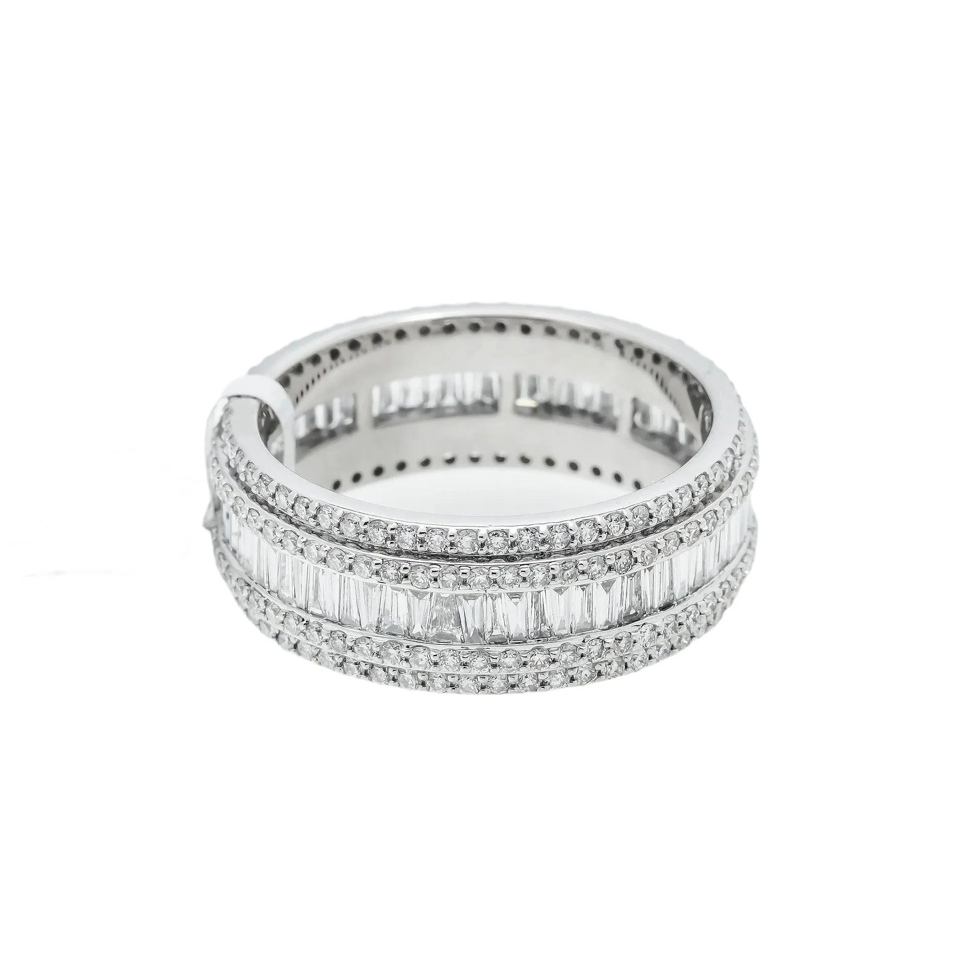 10K GOLD BAGUETTE DIAMOND CLUSTER RING 2.80 CT - Image 5