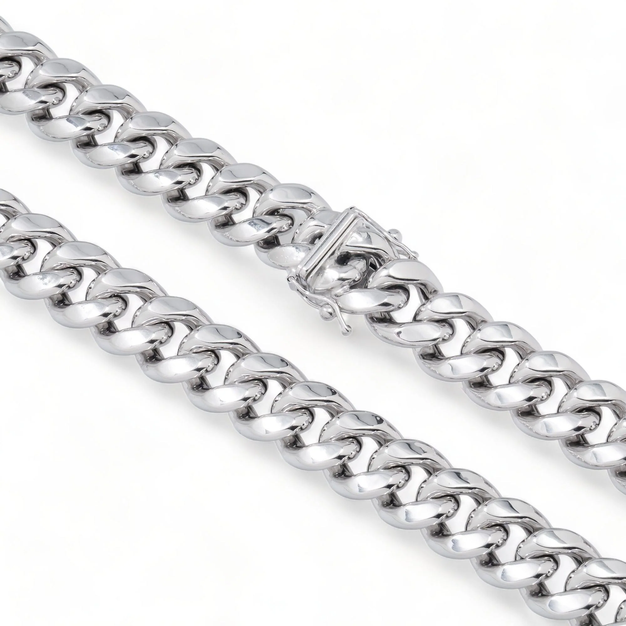 10K GOLD HOLLOW 11.4MM CUBAN LINK CHAIN - Image 3