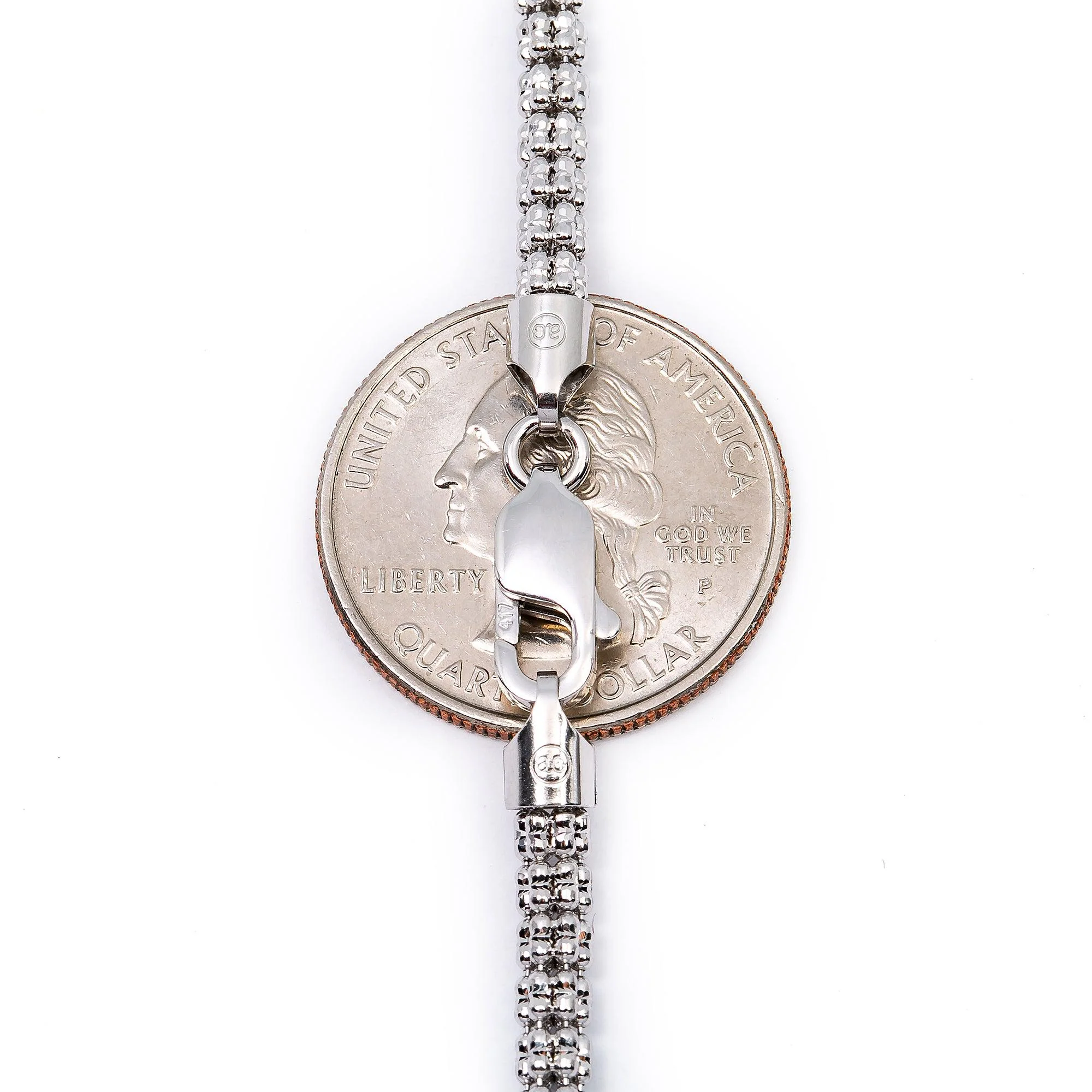 10K WHITE GOLD 3.43MM ICE CHAIN - Image 7