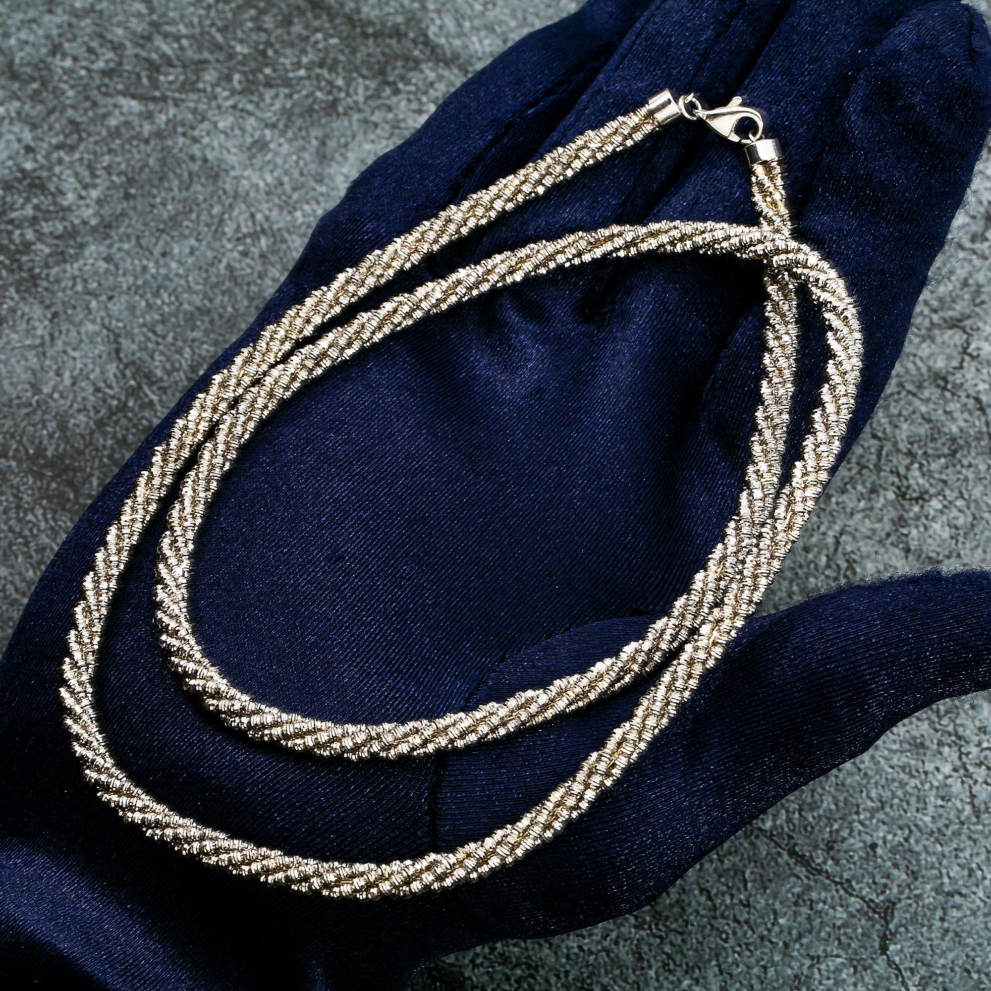 10k White Gold 4.54mm Moon Laser Chain Available In Sizes 18"-26" - Image 6