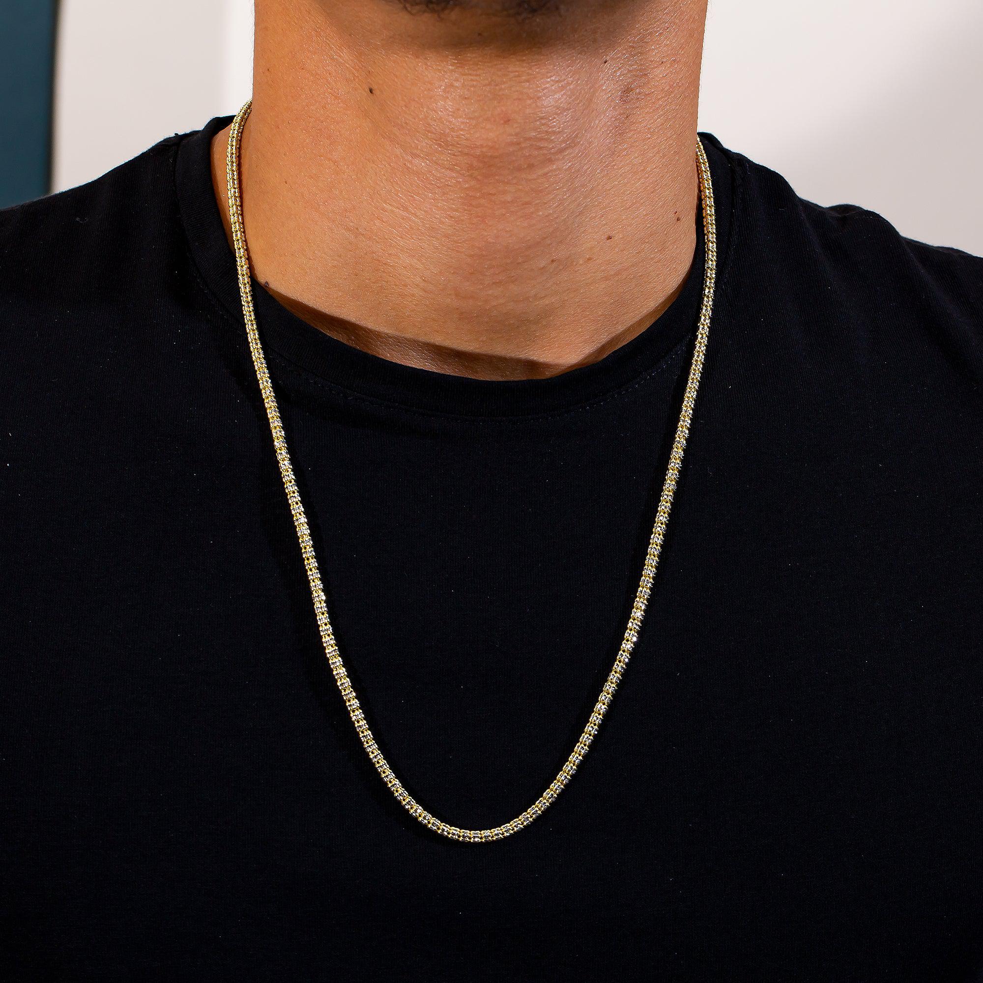 10K Yellow Gold 3.16mm Ice Chain Available In Sizes 18"-26" - Image 4