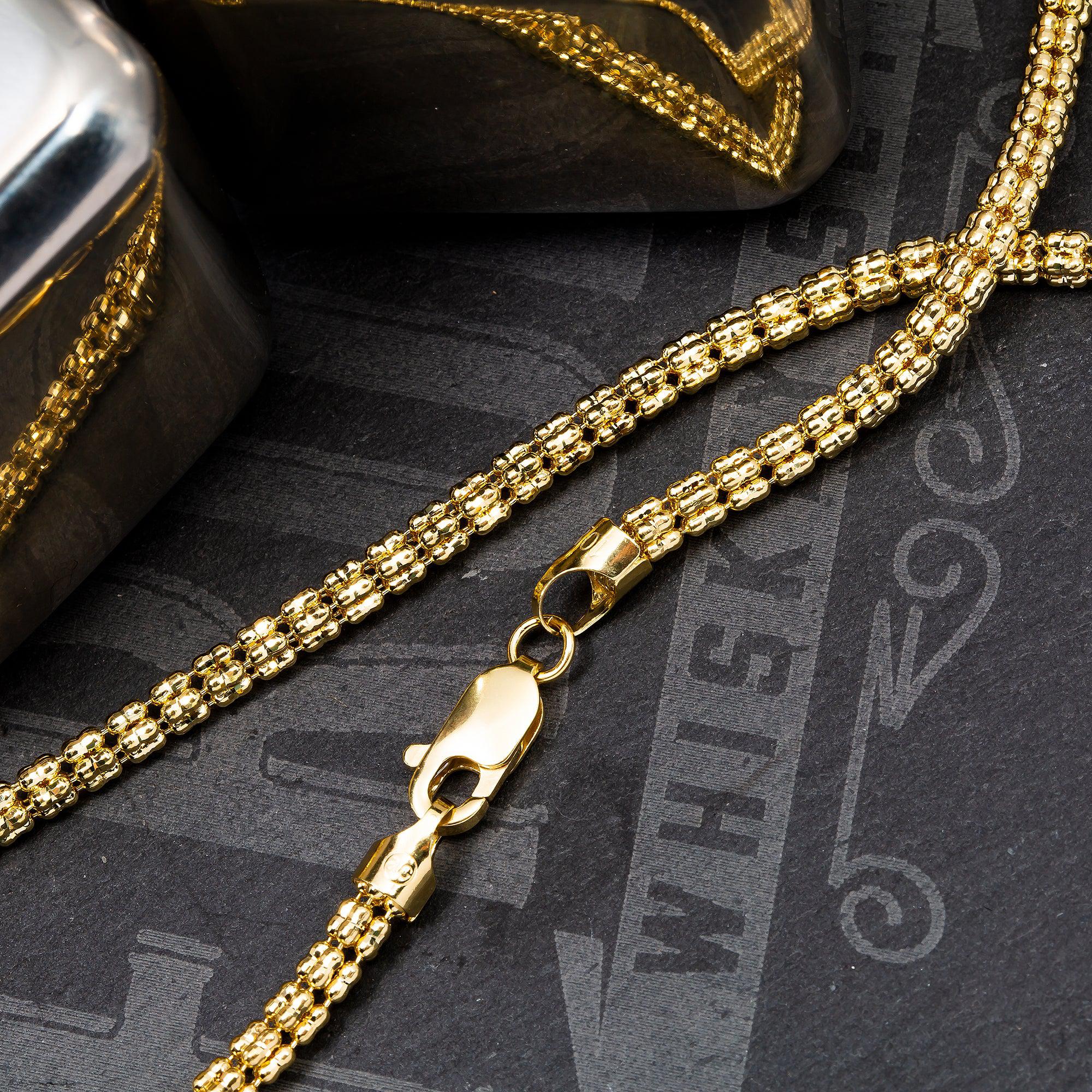 10K Yellow Gold 3.78mm Ice Chain Available In Sizes 18"-26" - Image 6