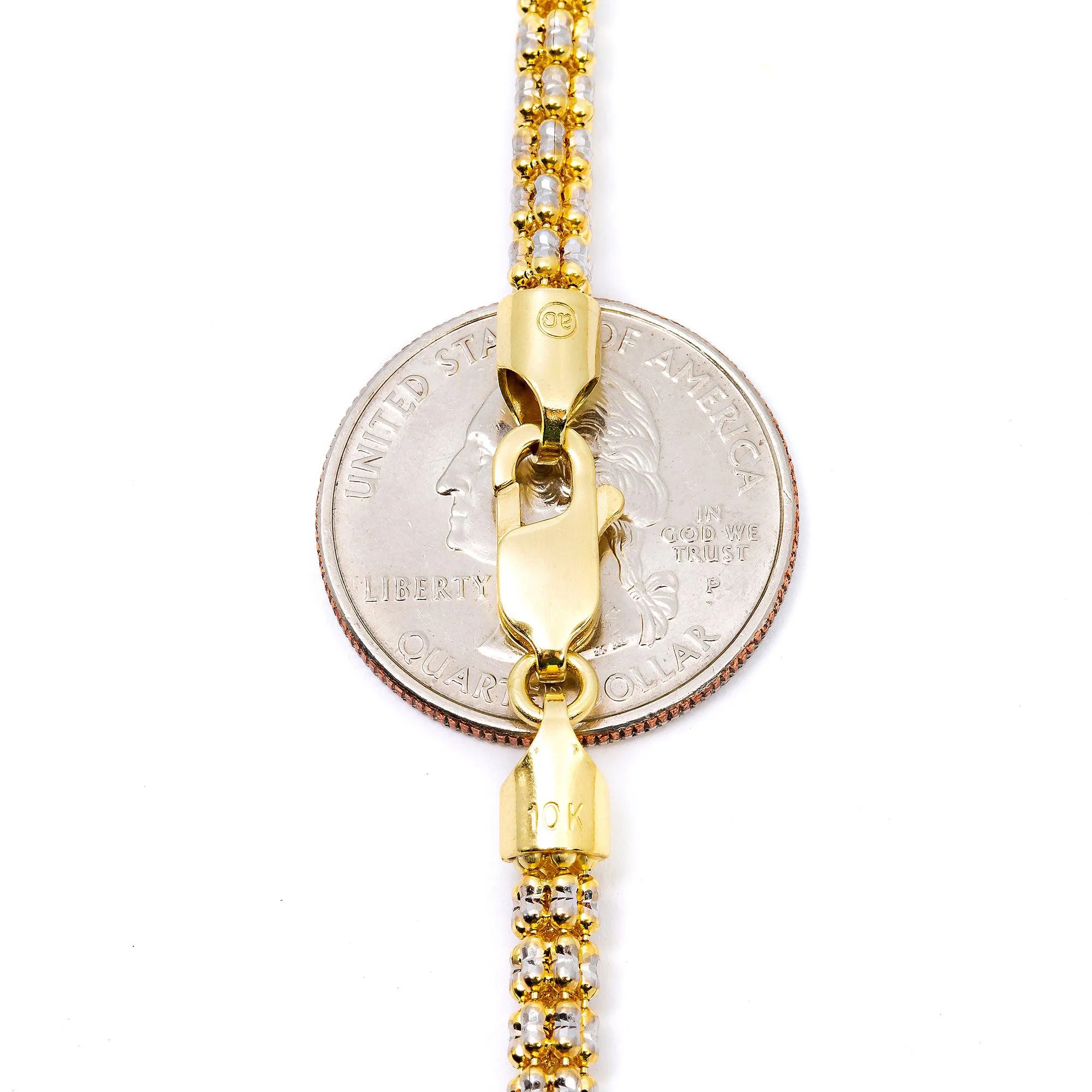 10K Yellow Gold 4mm Ice Chain Available In Sizes 18"-26" - Image 7