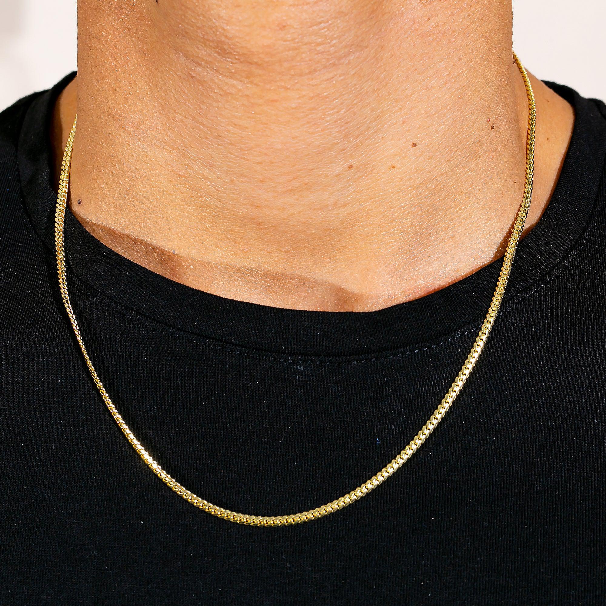 10k Yellow Gold 3mm Solid Miami Cuban Chain Link Available In Sizes 18"-26" - Image 4