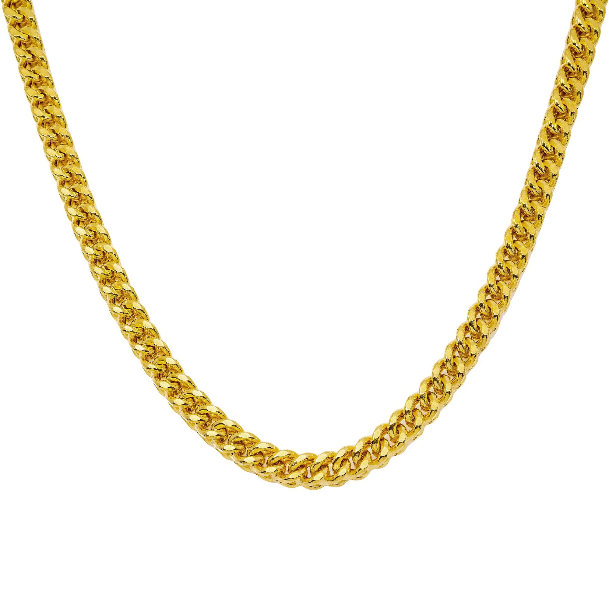 10K Yellow Gold 5.13mm Hollow Box Franco Chain Available In Sizes 18"-26"