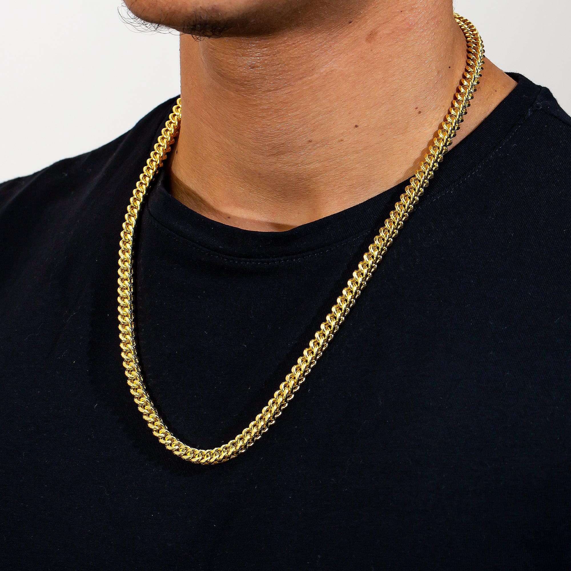 10K Yellow Gold 5.13mm Hollow Box Franco Chain Available In Sizes 18"-26" - Image 4