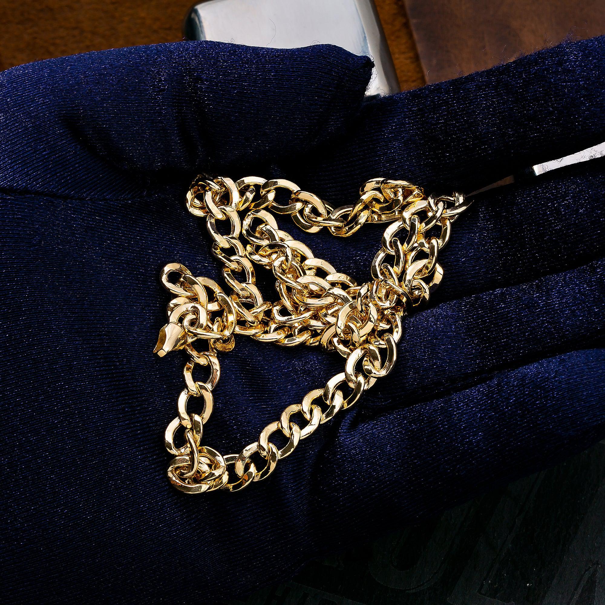 10K Yellow Gold 5mm Hollow Cuban Link Chain Available In Sizes 18"-26" - Image 4