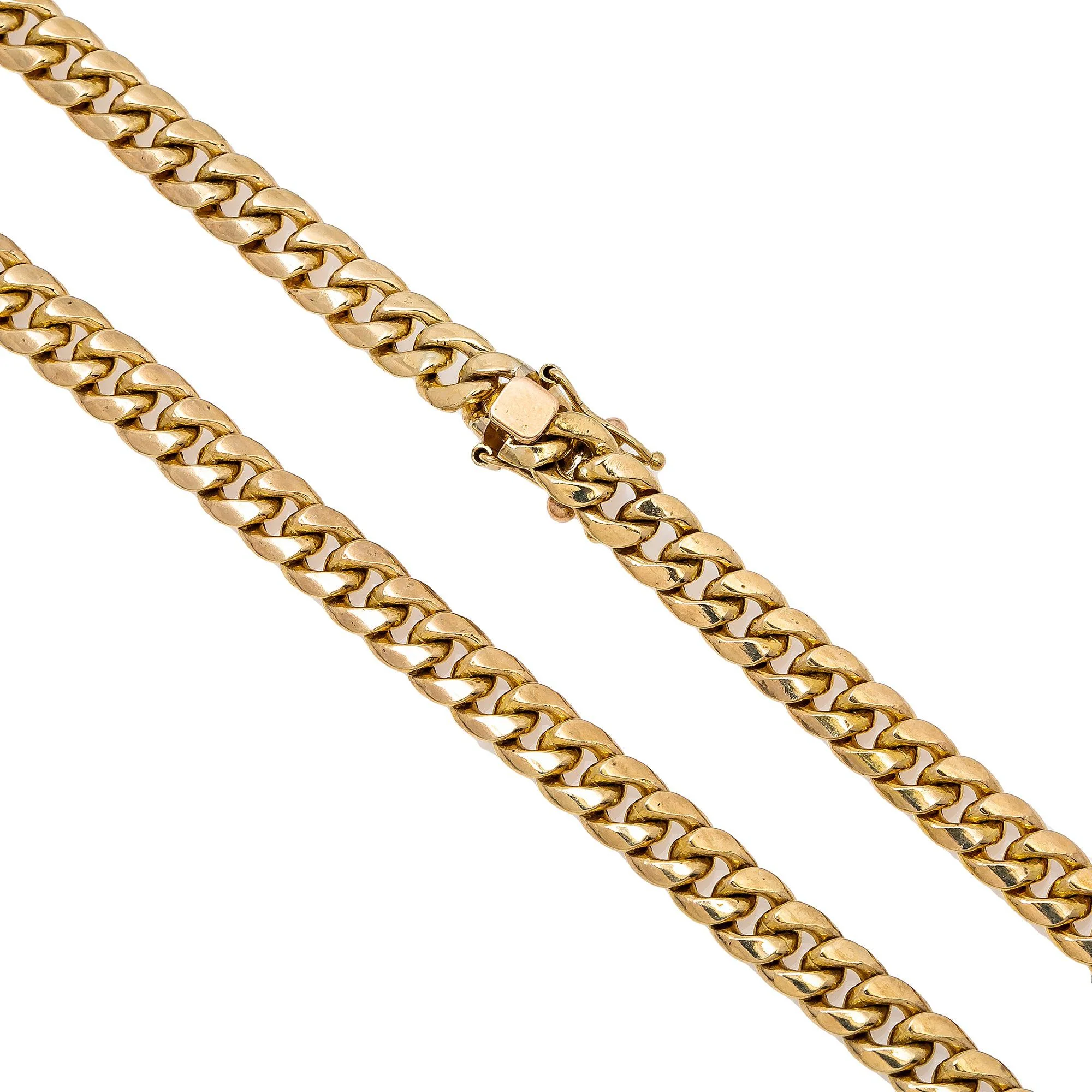 10k Yellow Gold 6mm Hollow Cuban Link Available In Sizes 18"-26" - Image 5