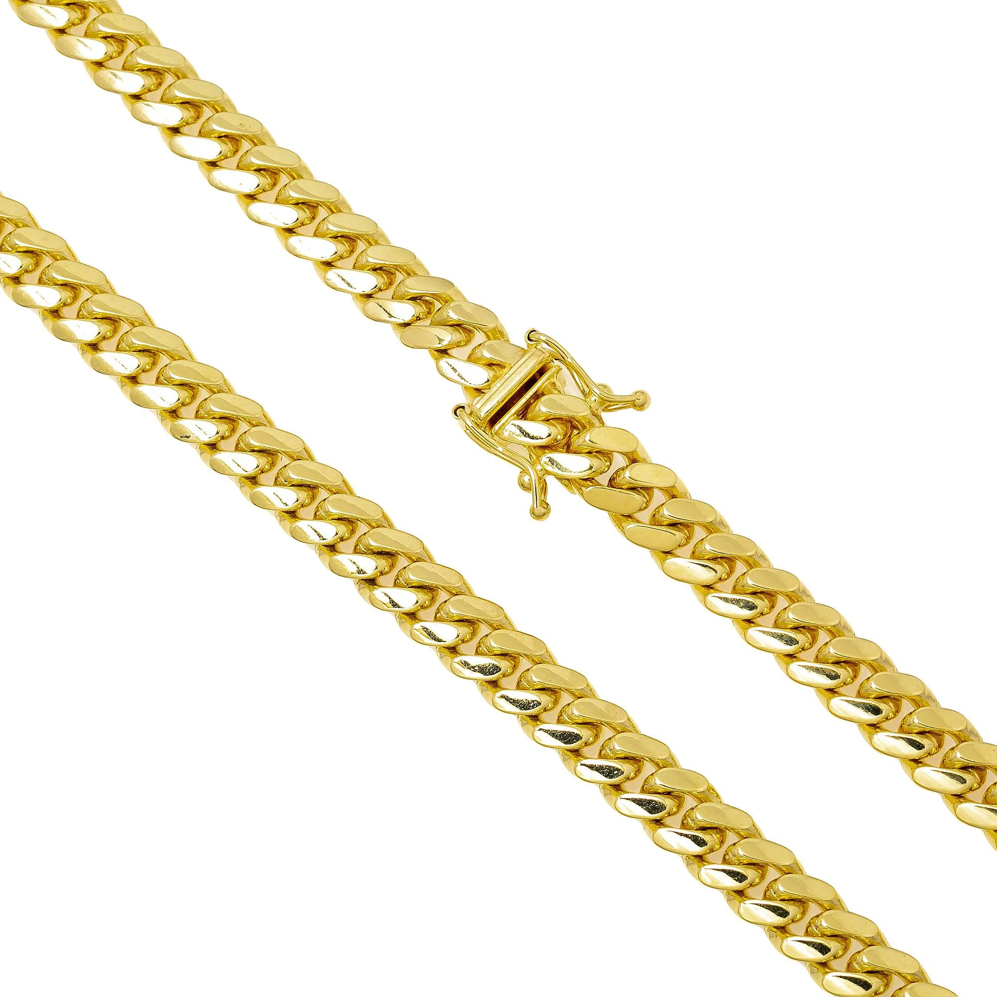 10K Yellow Gold 6mm Solid Miami Cuban Link Chain Available In Sizes 18"-26" - Image 3