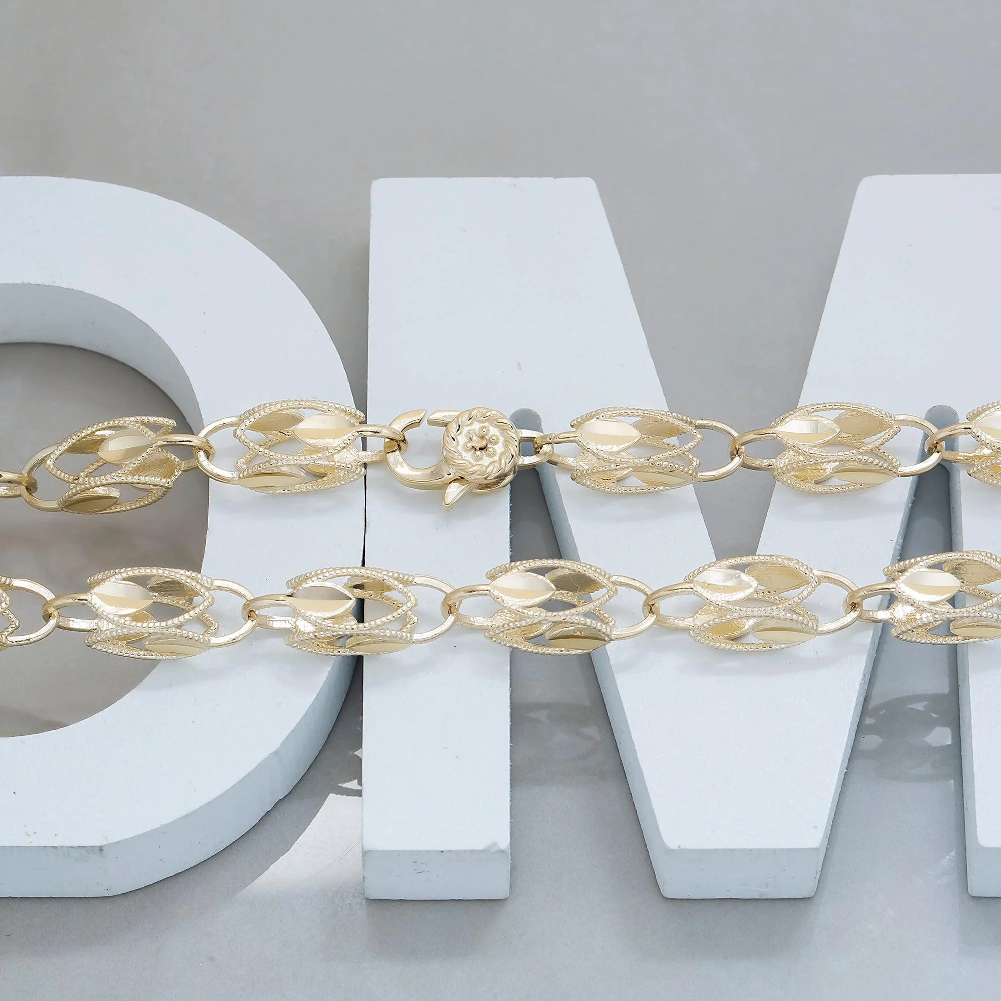 14K GOLD 7.58MM TURKISH LINK CHAIN - Image 3