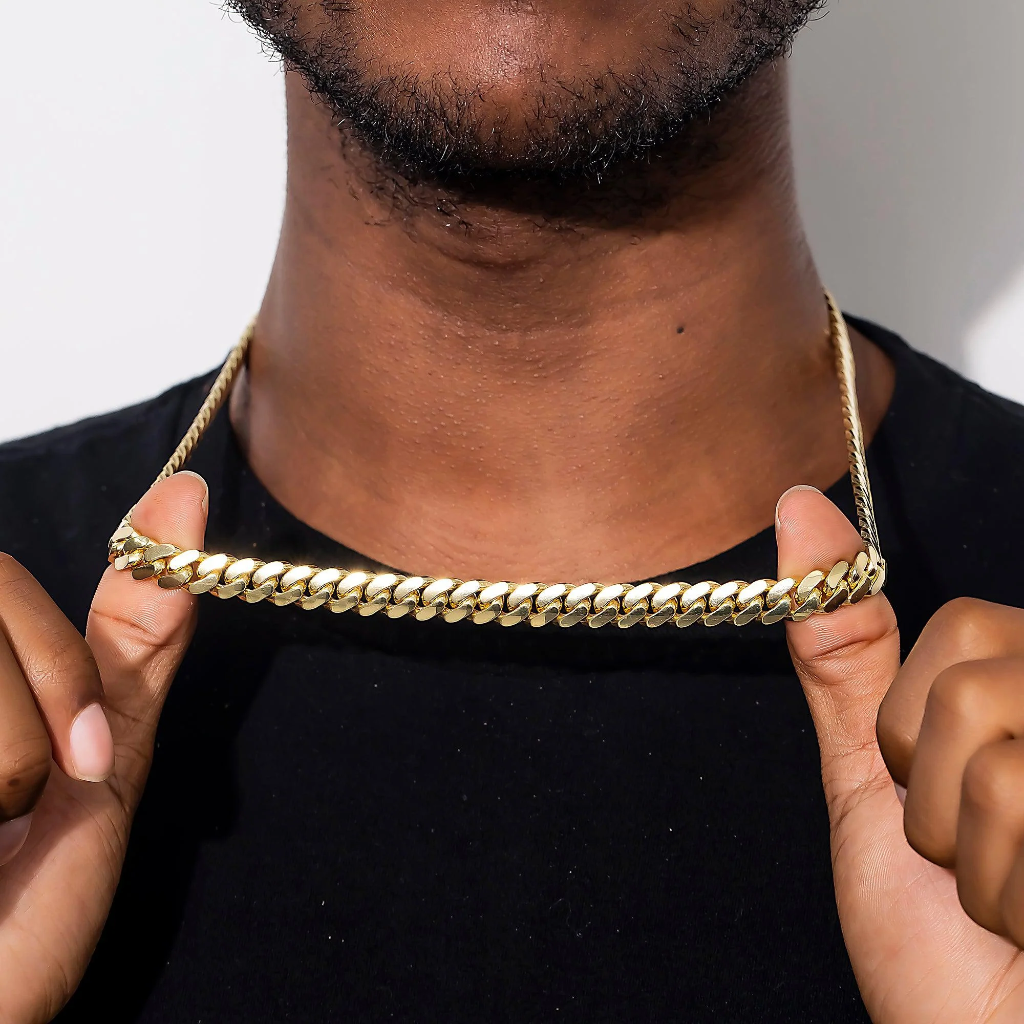 14K GOLD 9MM CUBAN LINK CHAIN - Image 2