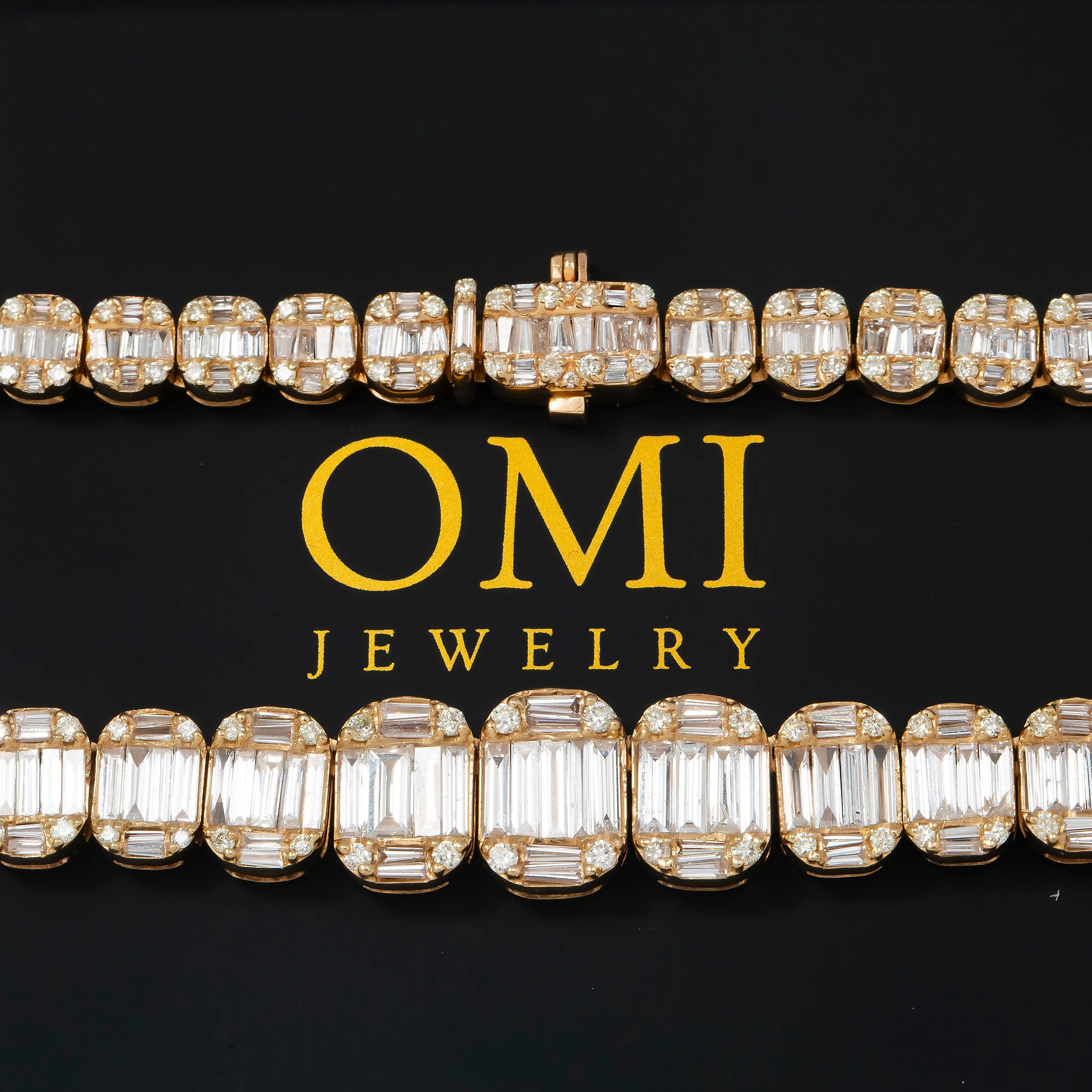 14K GOLD BAGUETTE DIAMOND CHAIN 22.85 CT - Image 8