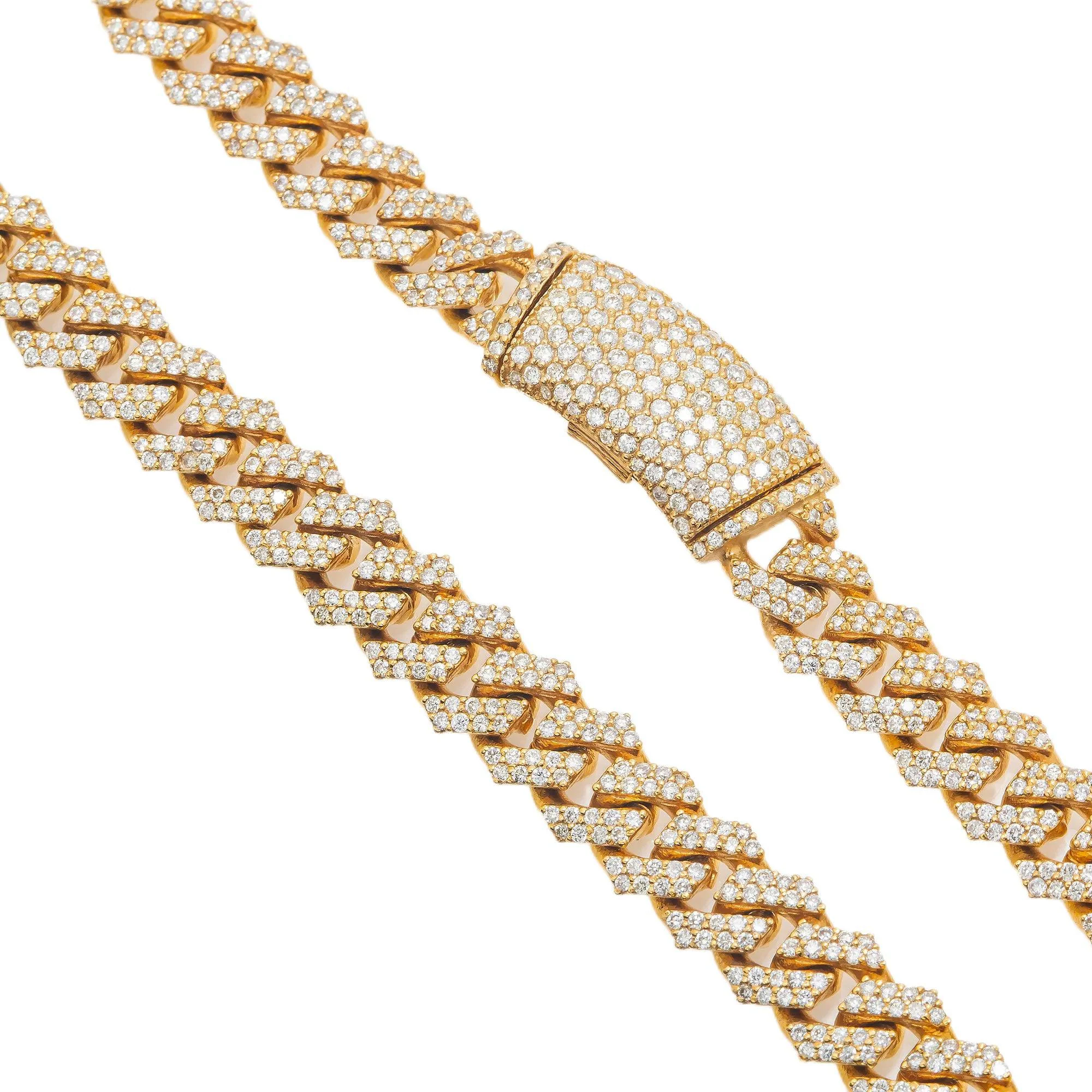 14K GOLD DIAMOND 20"/7MM CUBAN LINK CHAIN 7.56 CT - Image 3