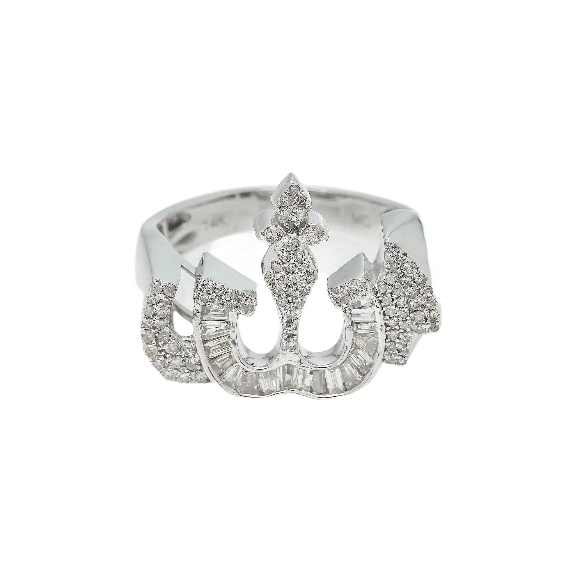 14K GOLD DIAMOND LADIES ALLAH RING