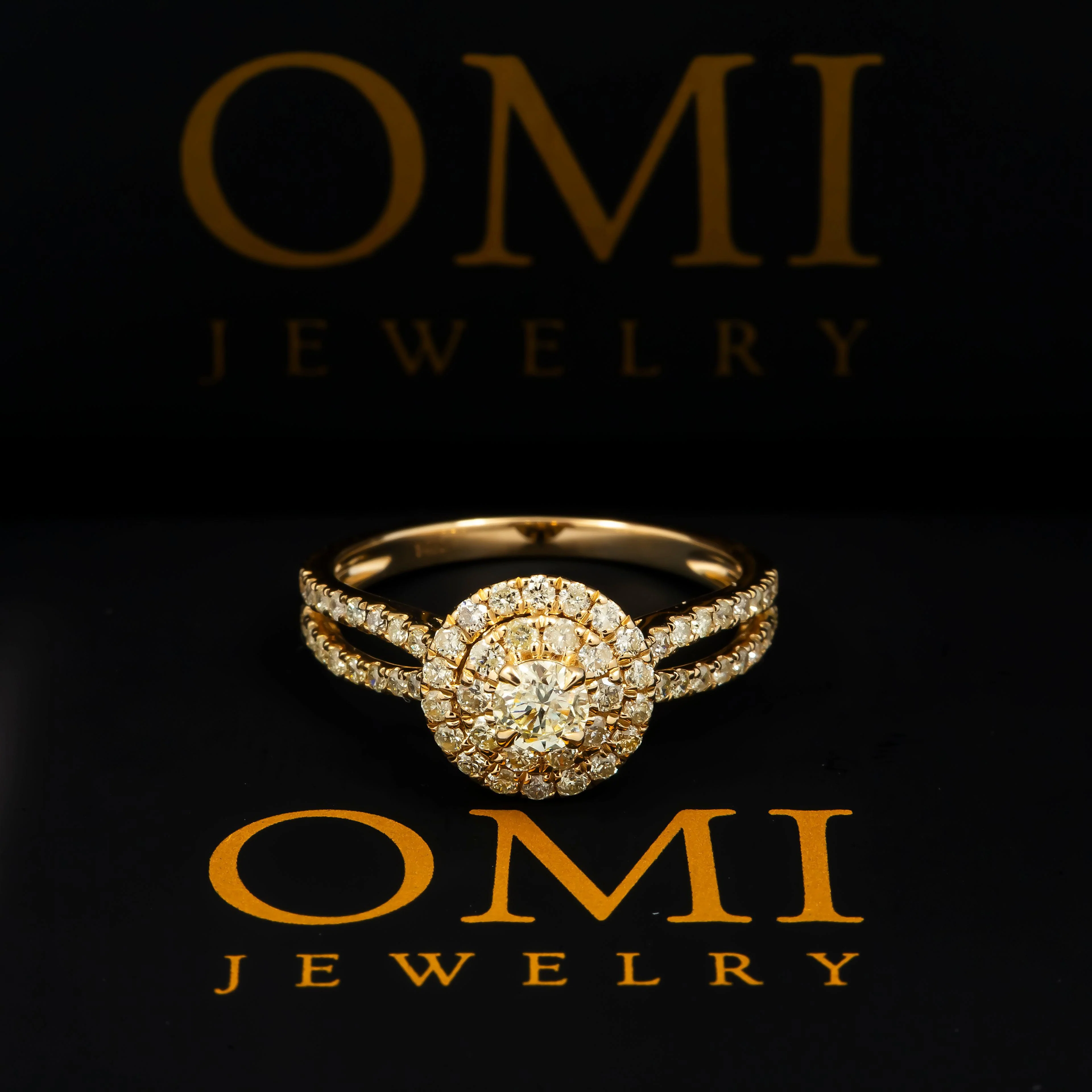 14K GOLD ROUND DIAMOND CIRCLE RING 2.55 CT - Image 4