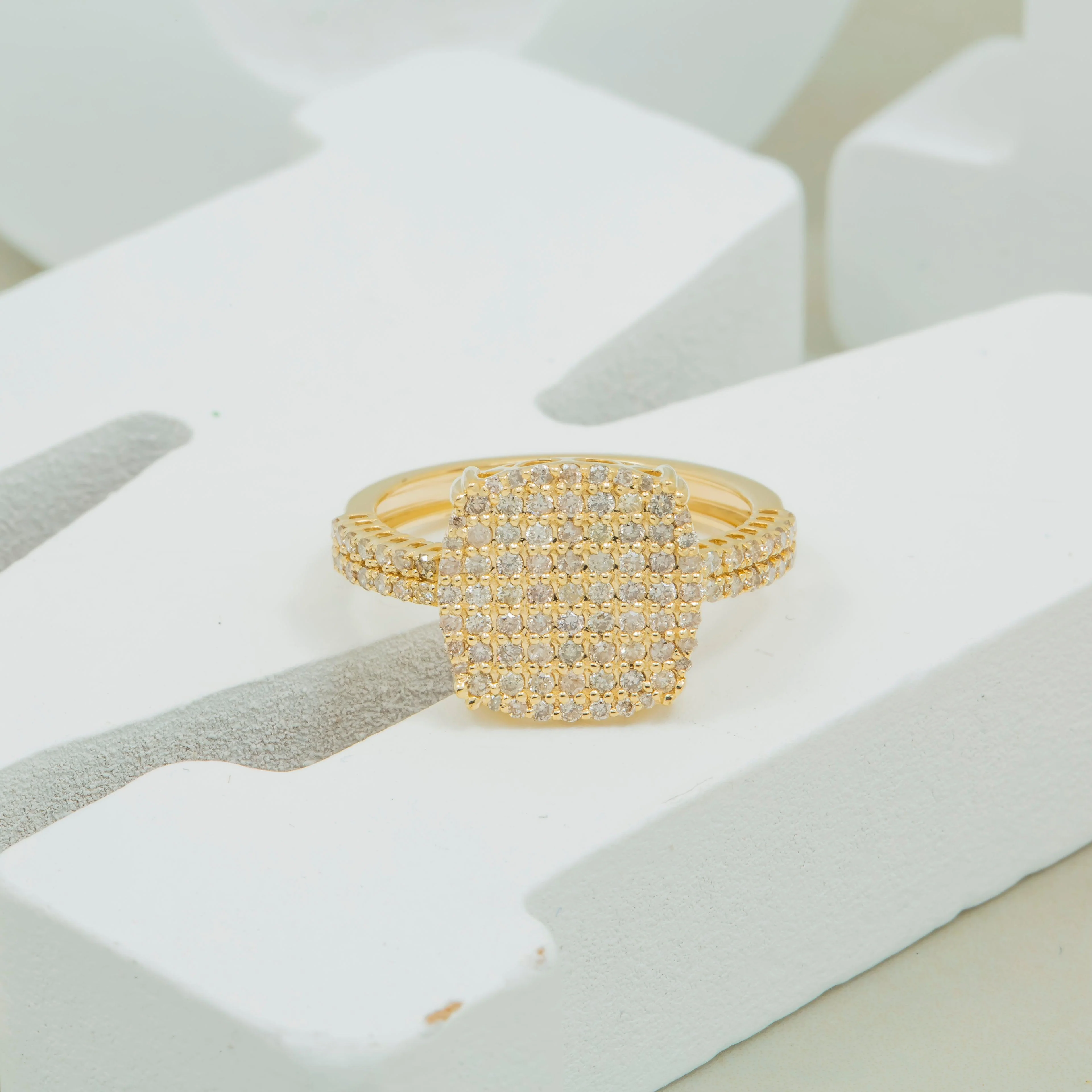 14K GOLD ROUND DIAMOND RING 0.82 CT - Image 3