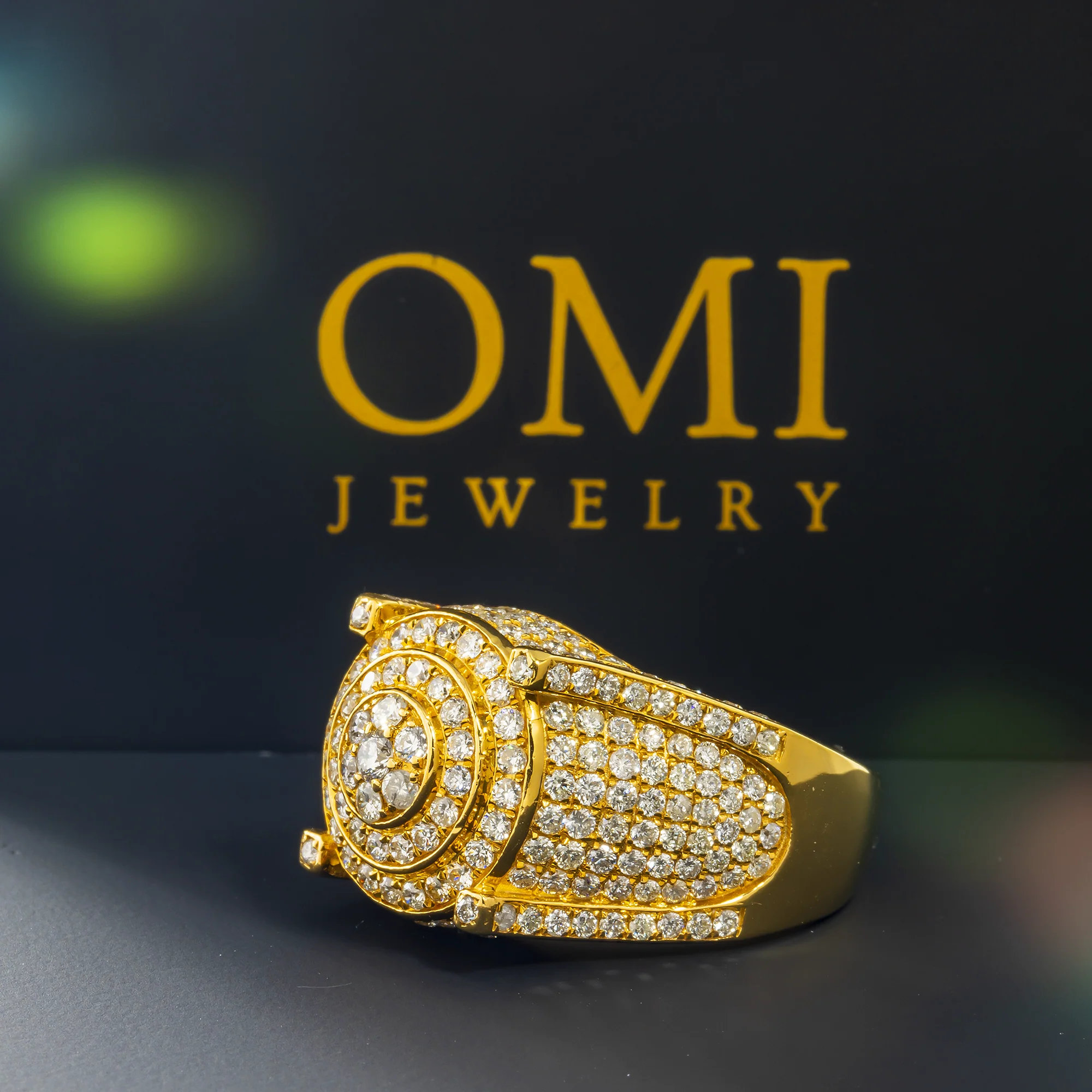 14K GOLD ROUND DIAMOND STATEMENT RING 2.75 CT - Image 4