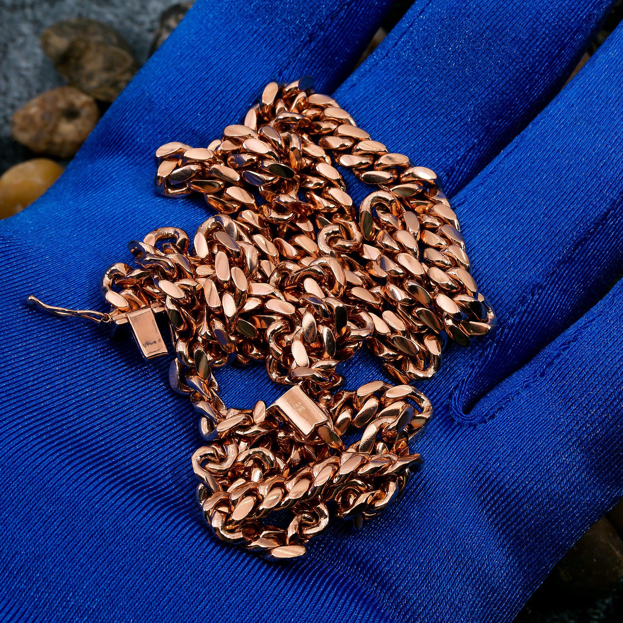 14k Rose Gold 6mm Solid Cuban Link Available In Sizes 18"-26" - Image 6