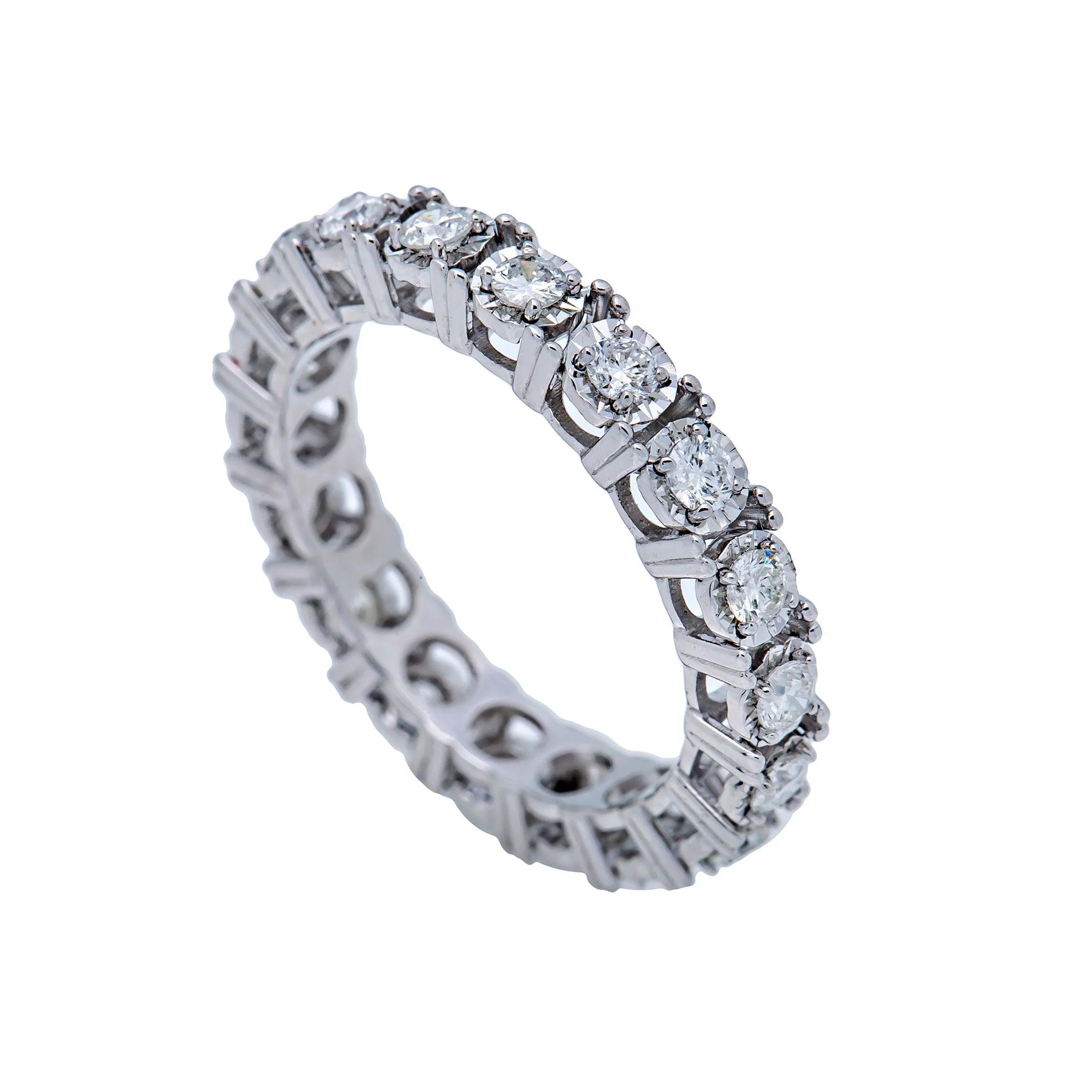14K WHITE GOLD MEN'S RING WITH 1.35 CT DIAMONDS - Image 2