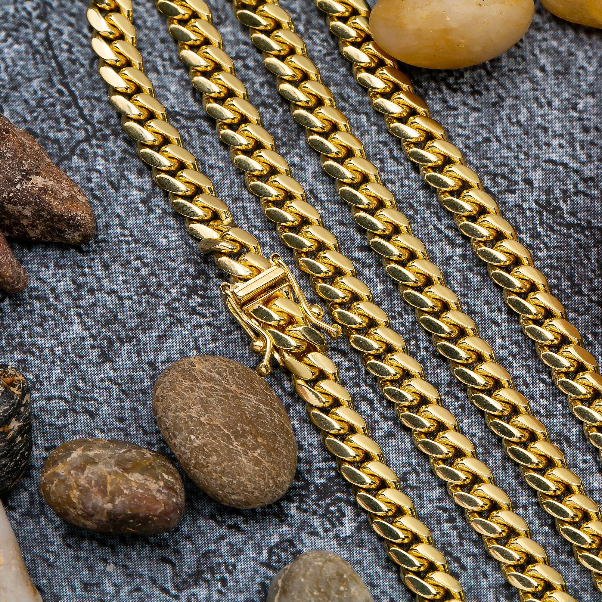 14K Yellow Gold 4.92mm Miami Cuban Chain Available In Sizes 18"-26" - Image 6