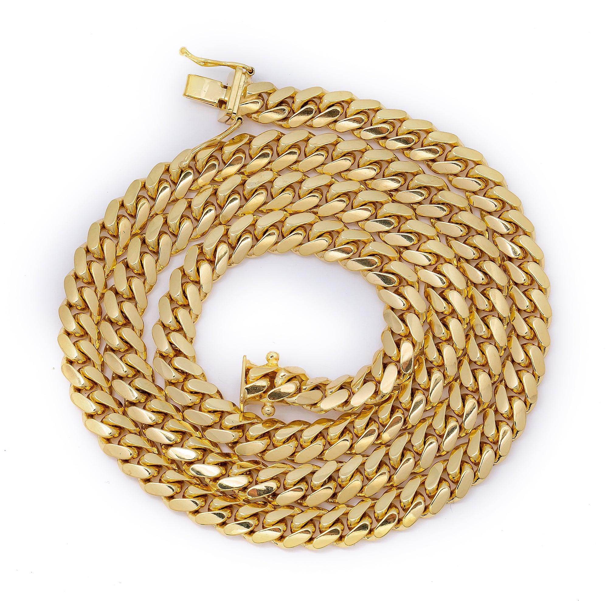 14K YELLOW GOLD 5.43MM MIAMI CUBAN LINK CHAIN AVAILABLE IN SIZES 18"-26" - Image 5