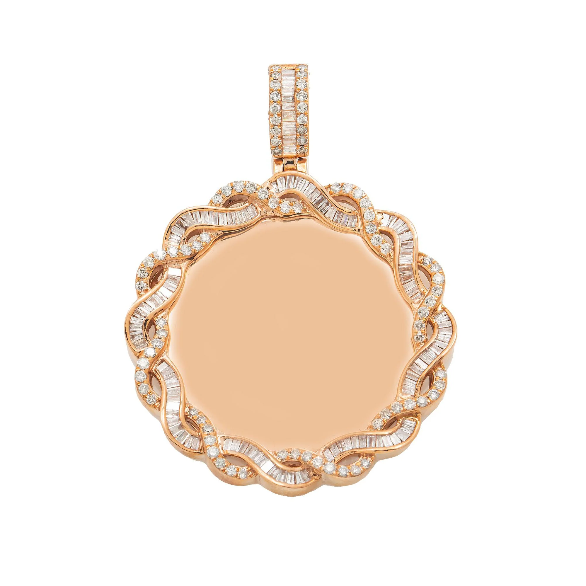14K GOLD DIAMOND PICTURE PENDANT 2.26 CT - Image 5