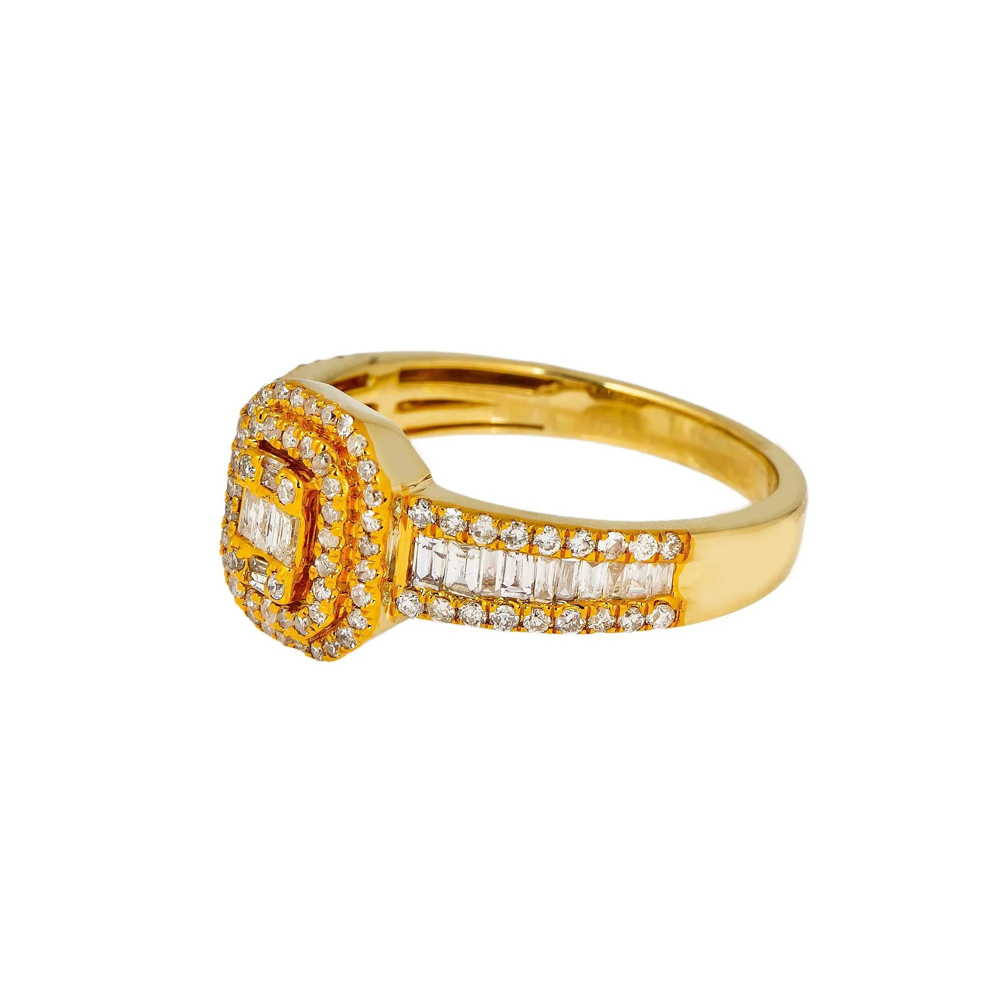 14K YELLOW GOLD MEN RING WITH 1.04 CT DIAMONDS - Image 4