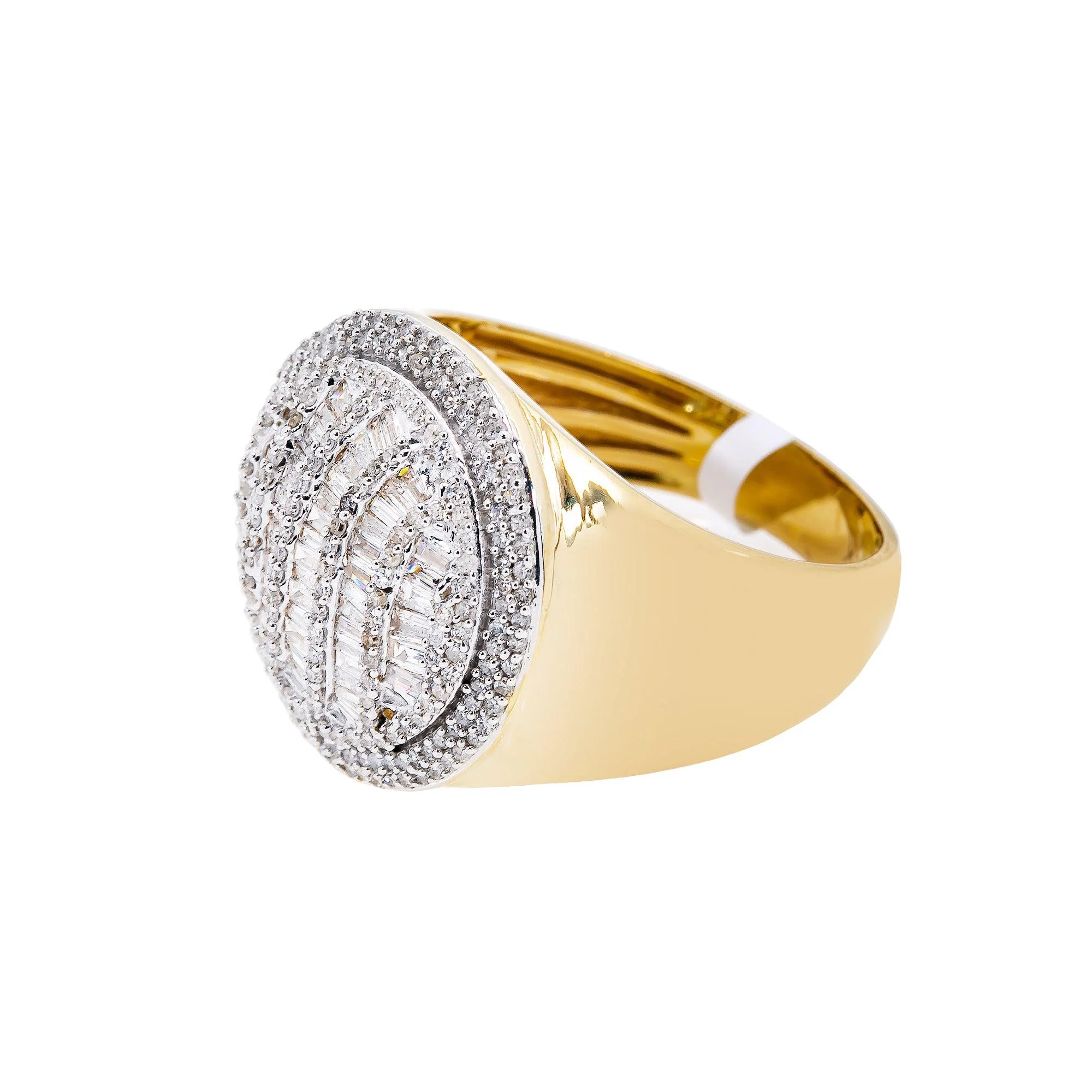 14K YELLOW GOLD MEN'S RING WITH 1.10 CT DIAMONDS - Image 3