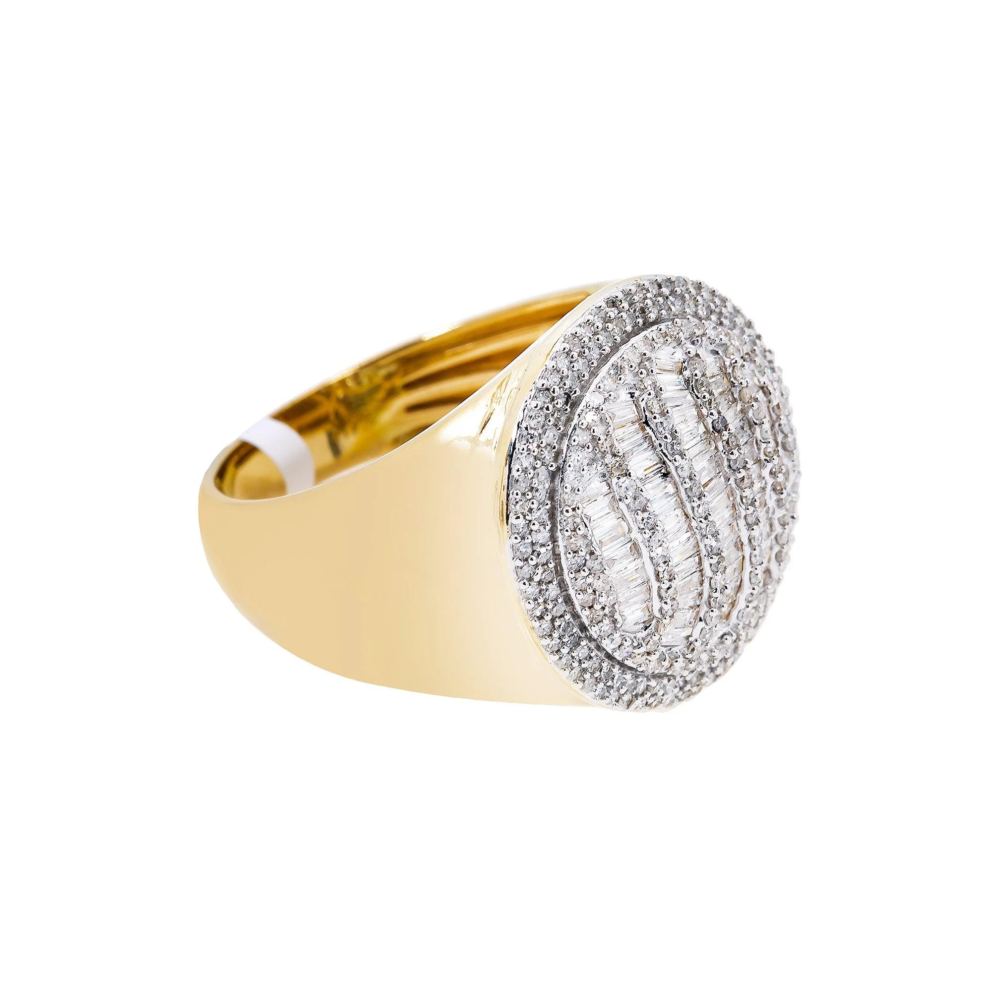 14K YELLOW GOLD MEN'S RING WITH 1.10 CT DIAMONDS - Image 4