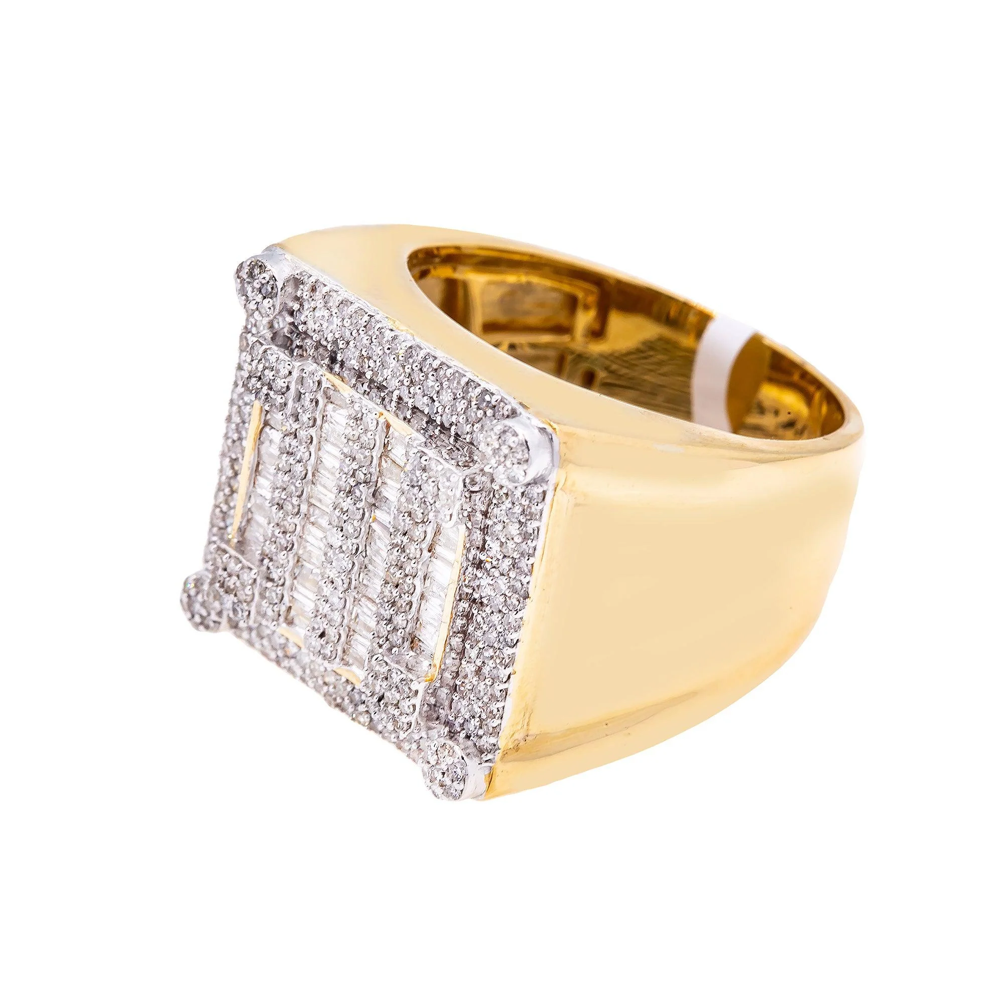 14K YELLOW GOLD MEN'S RING WITH 1.21 CT DIAMONDS - Image 3
