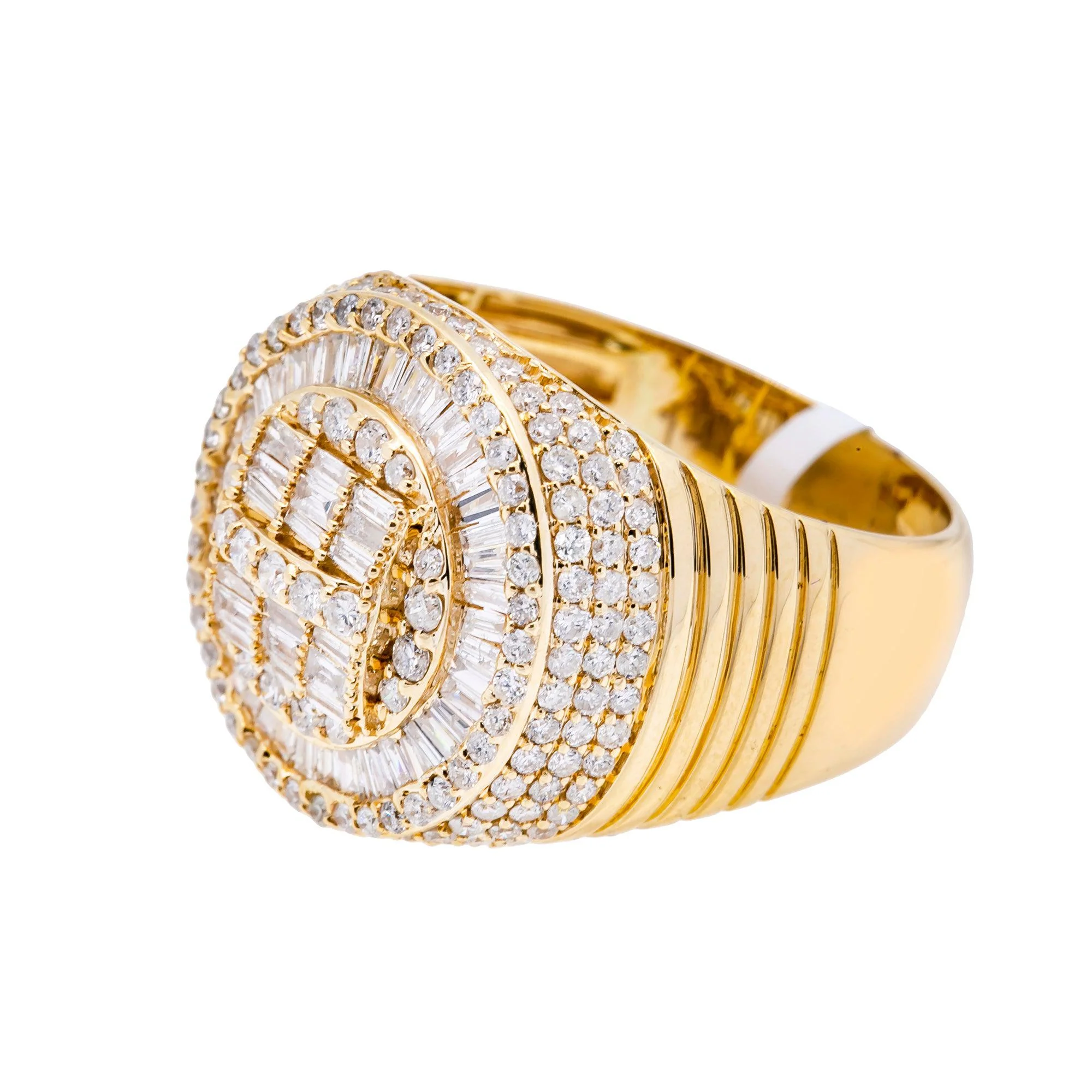 14K YELLOW GOLD MEN'S RING WITH 1.95 CT DIAMONDS - Image 3