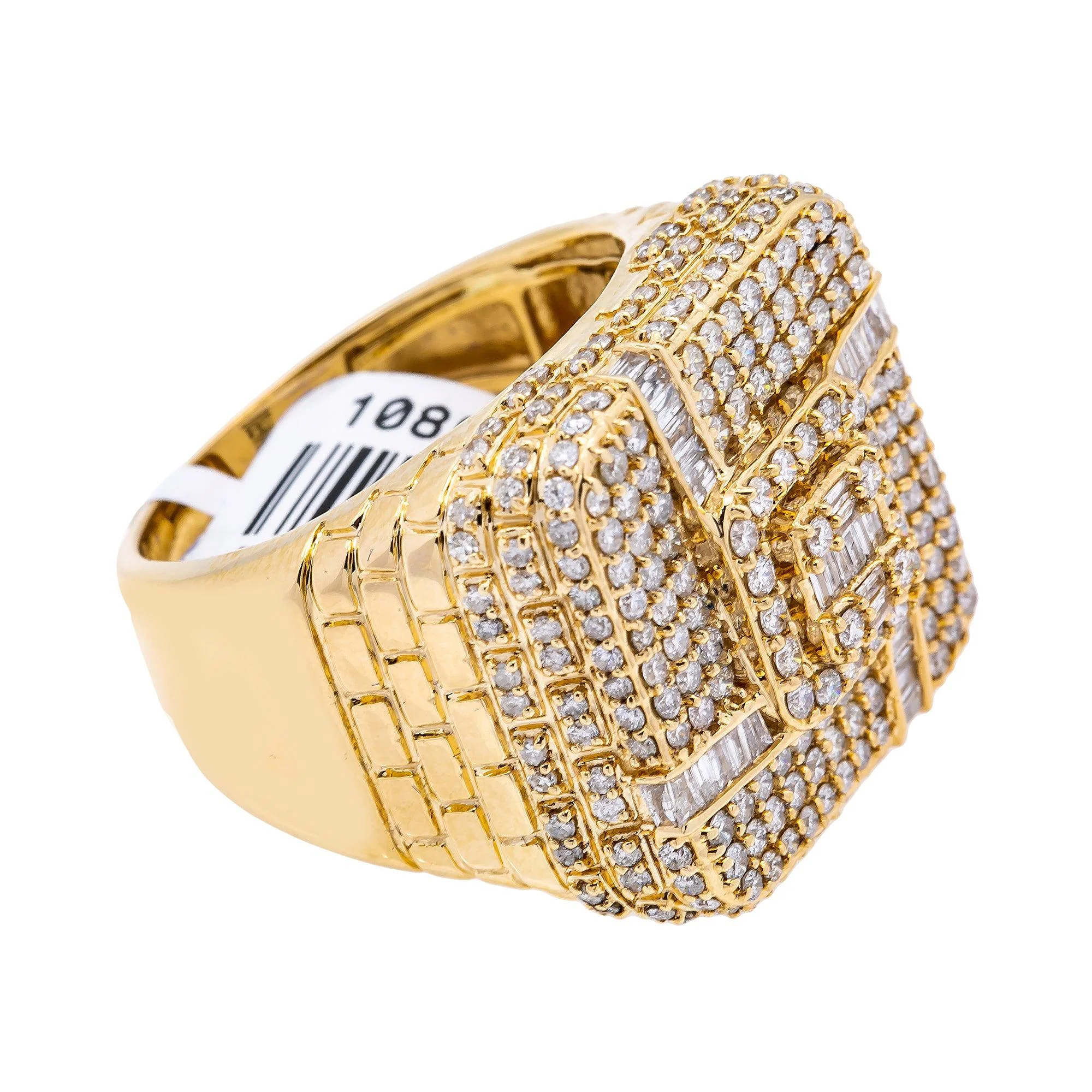 14K YELLOW GOLD MEN'S RING WITH 2.37 CT DIAMONDS - Image 4