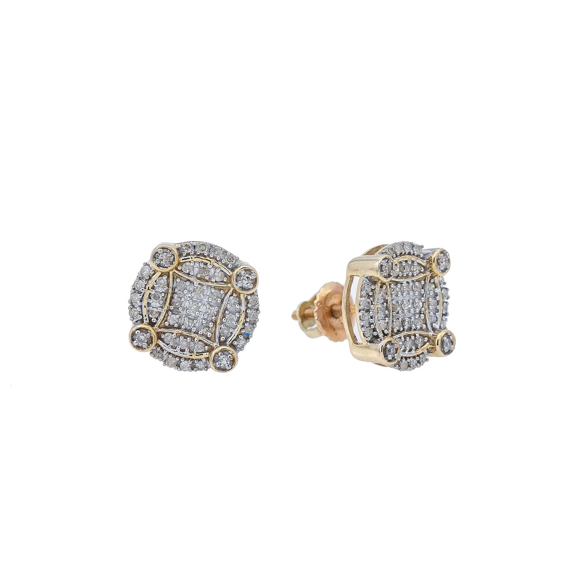 10K YELLOW GOLD EARRINGS 0.30 CT - Image 2