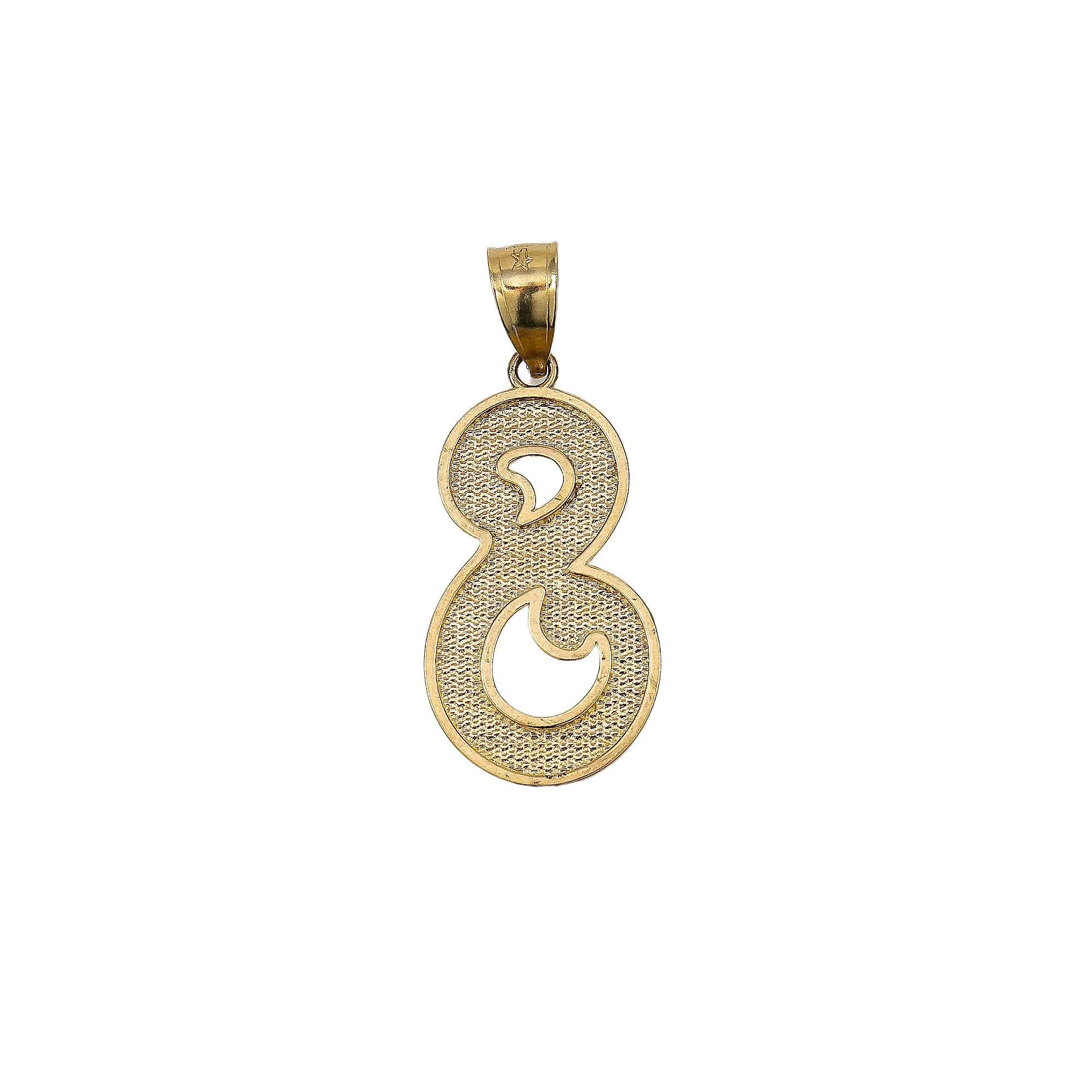 14K YELLOW GOLD S PENDANT - Image 2