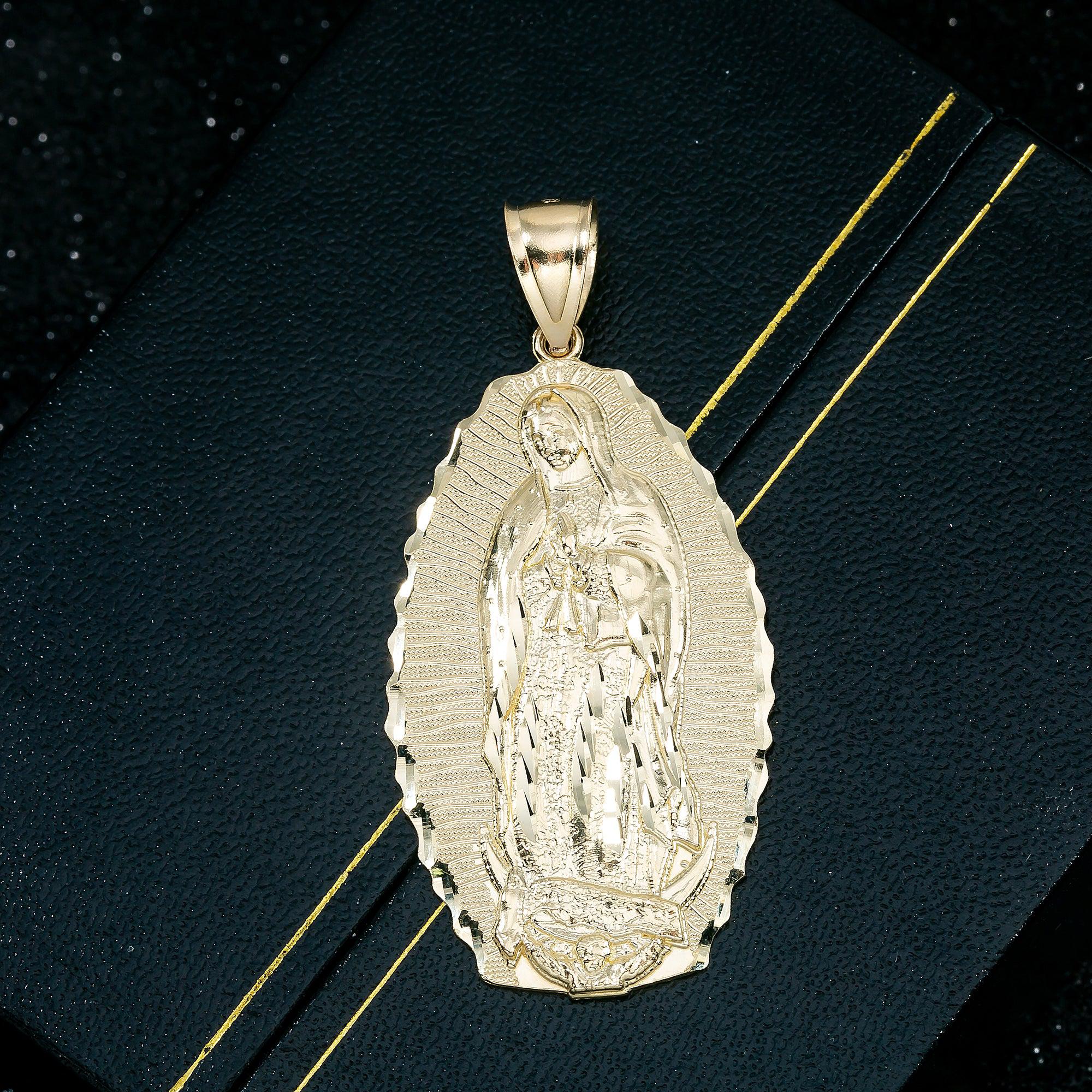 14K YELLOW GOLD SAINT MARIA PENDANT - Image 2