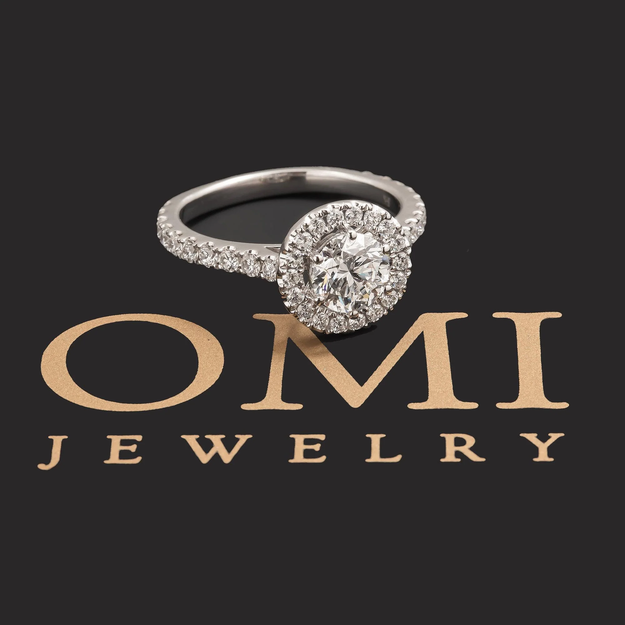 14K GOLD ROUND CLUSTER DIAMOND ENGAGEMENT RING 1.81 CTW - Image 4