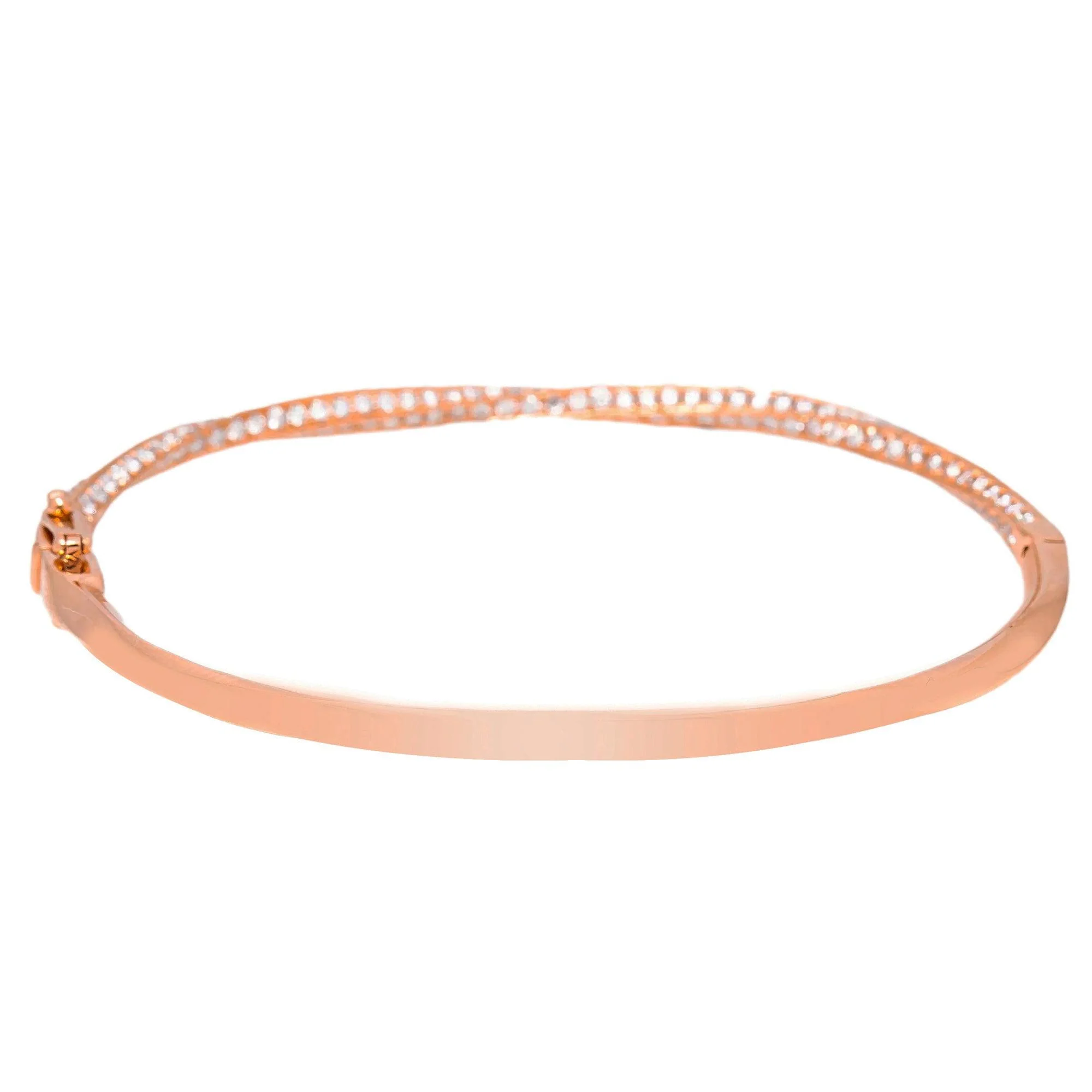 18K ROSE GOLD LADIES BRACELET WITH 3.07 CT DIAMONDS - Image 3