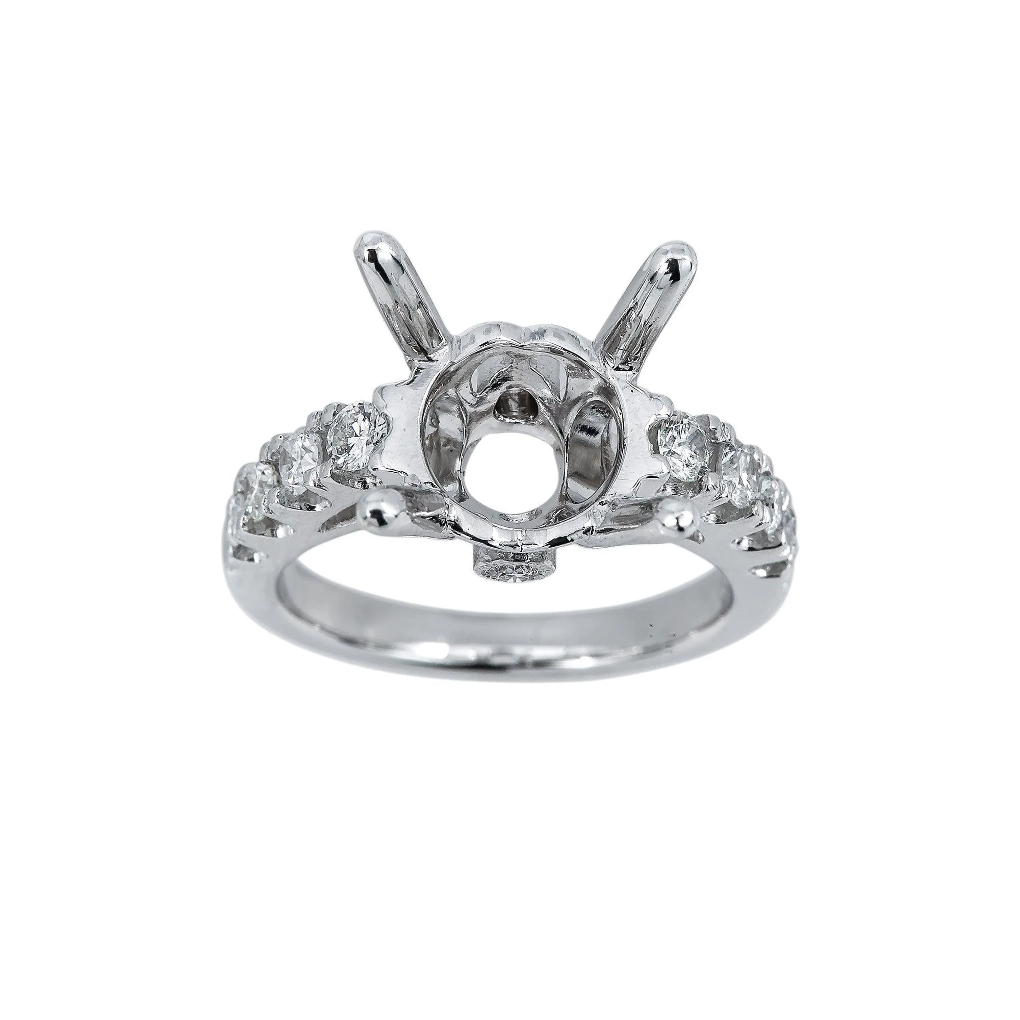 18K White Gold BJ7348R3 Women's Ring With 0.56 CT Diamonds - Image 2