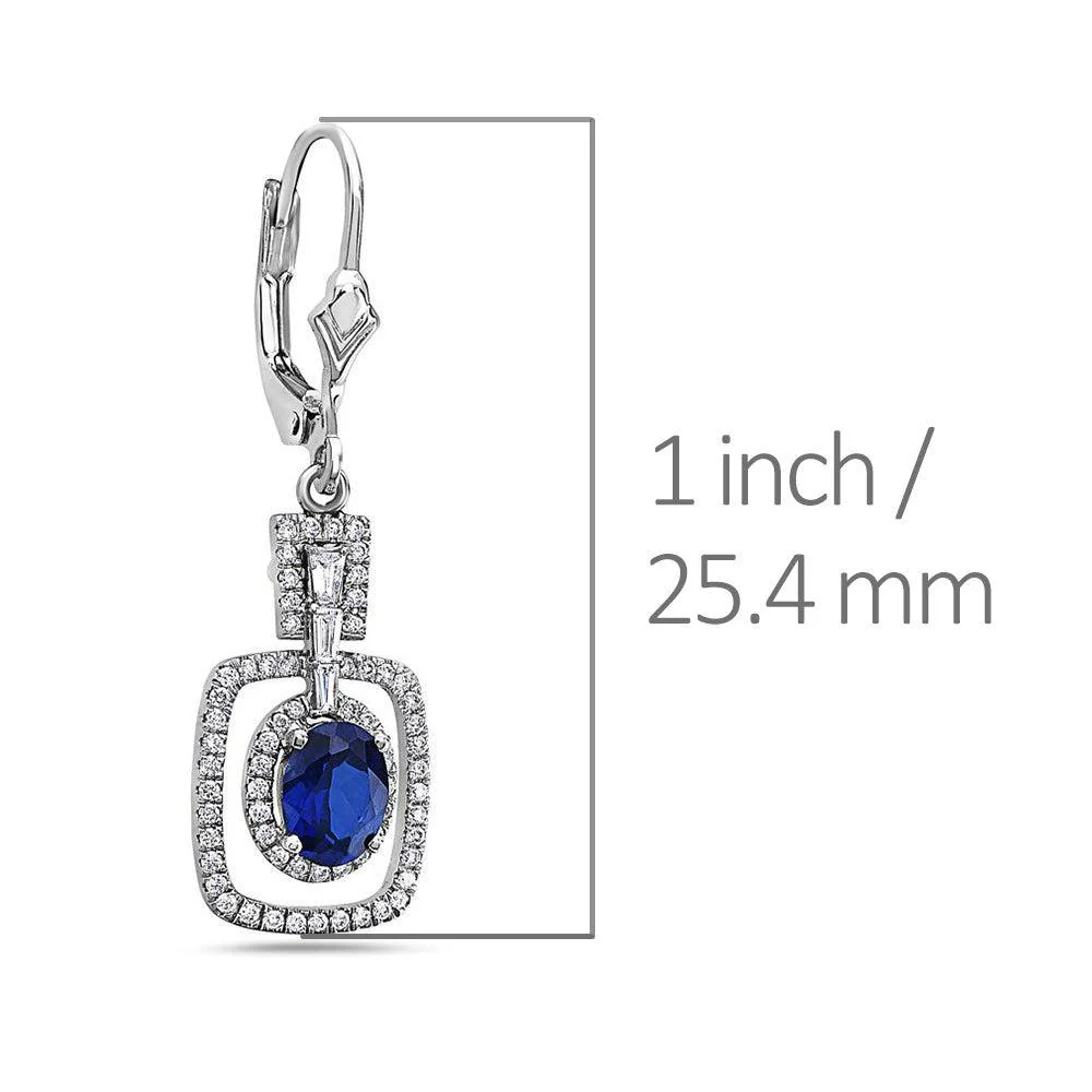 18K White Gold Ladies Earrings With 1.21 CT Diamonds - Image 3