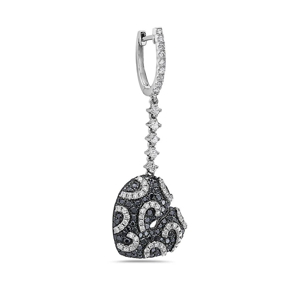 18K White Gold Ladies Earrings With 3.52 CT Diamonds - Image 2