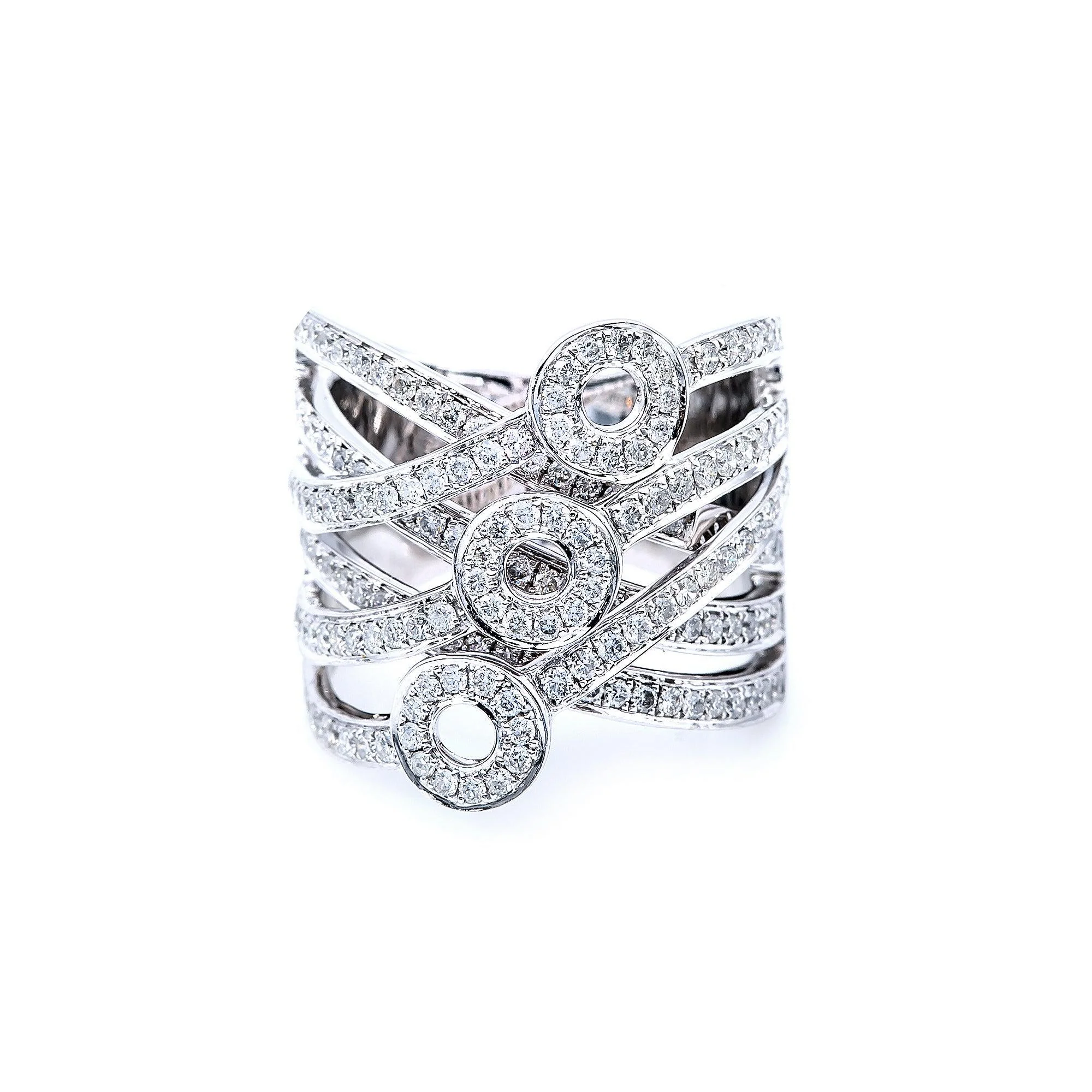 18K White Gold Oval Diamond Ring - Image 2