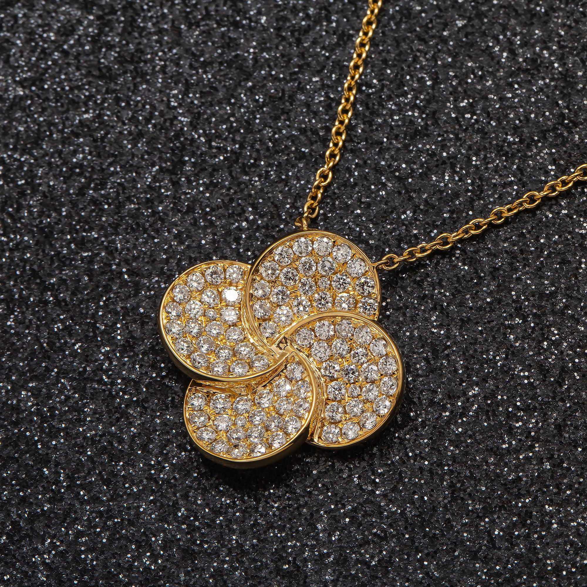 18K GOLD DIAMOND LADIES NECKLACE 1.77 CT - Image 6