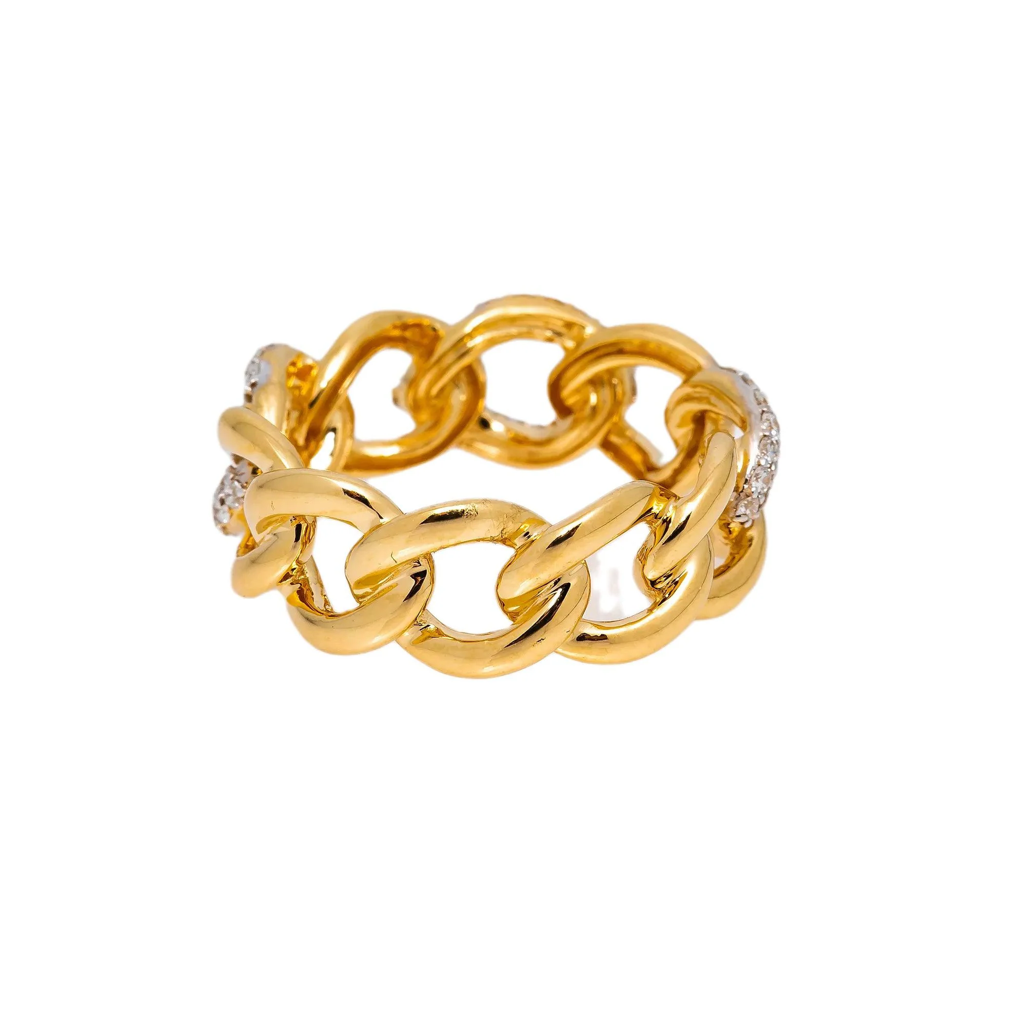 18K YELLOW GOLD LADIES RING WITH 1.57 CT DIAMONDS - Image 3