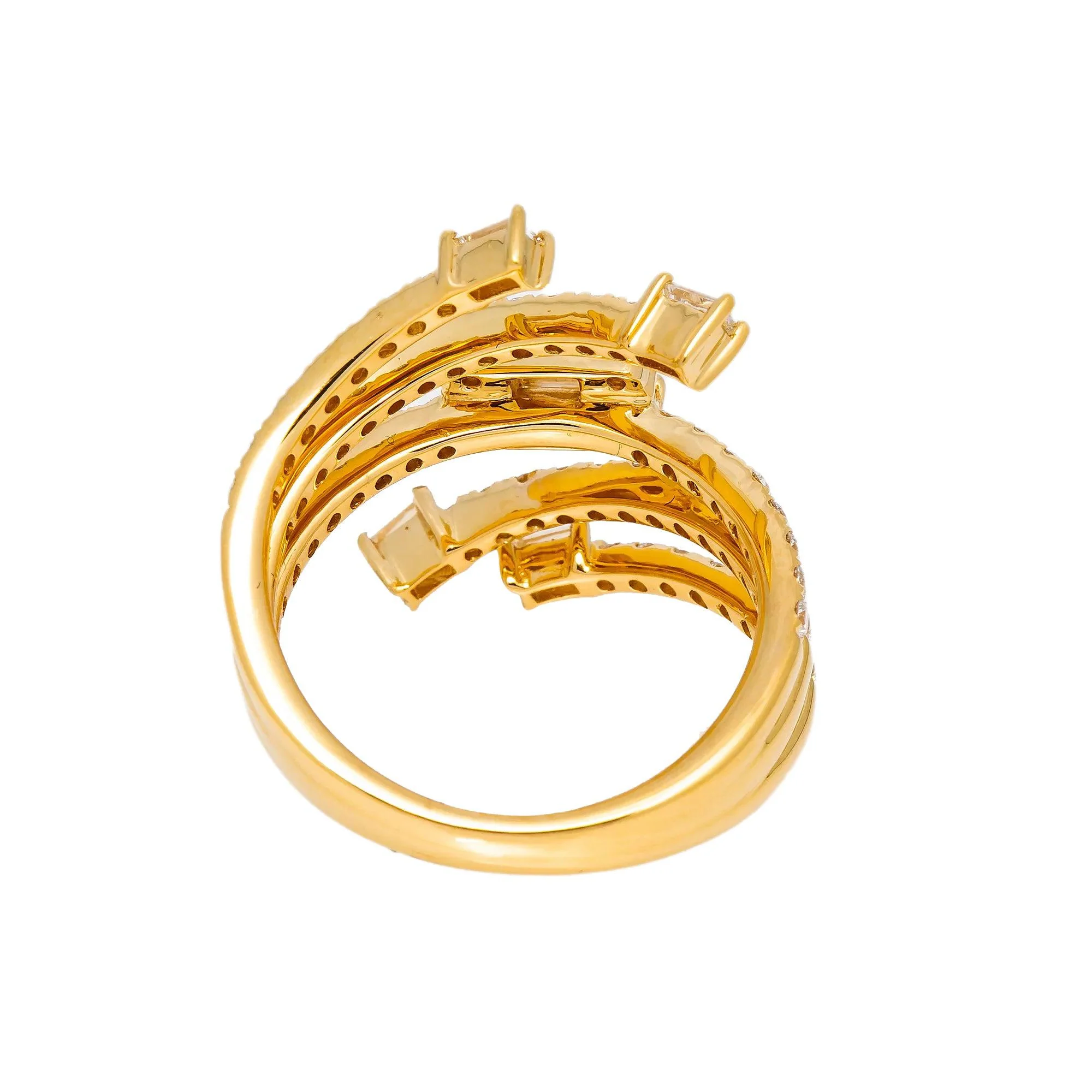 18K YELLOW GOLD LADIES RING WITH 2.21 CT DIAMONDS - Image 3