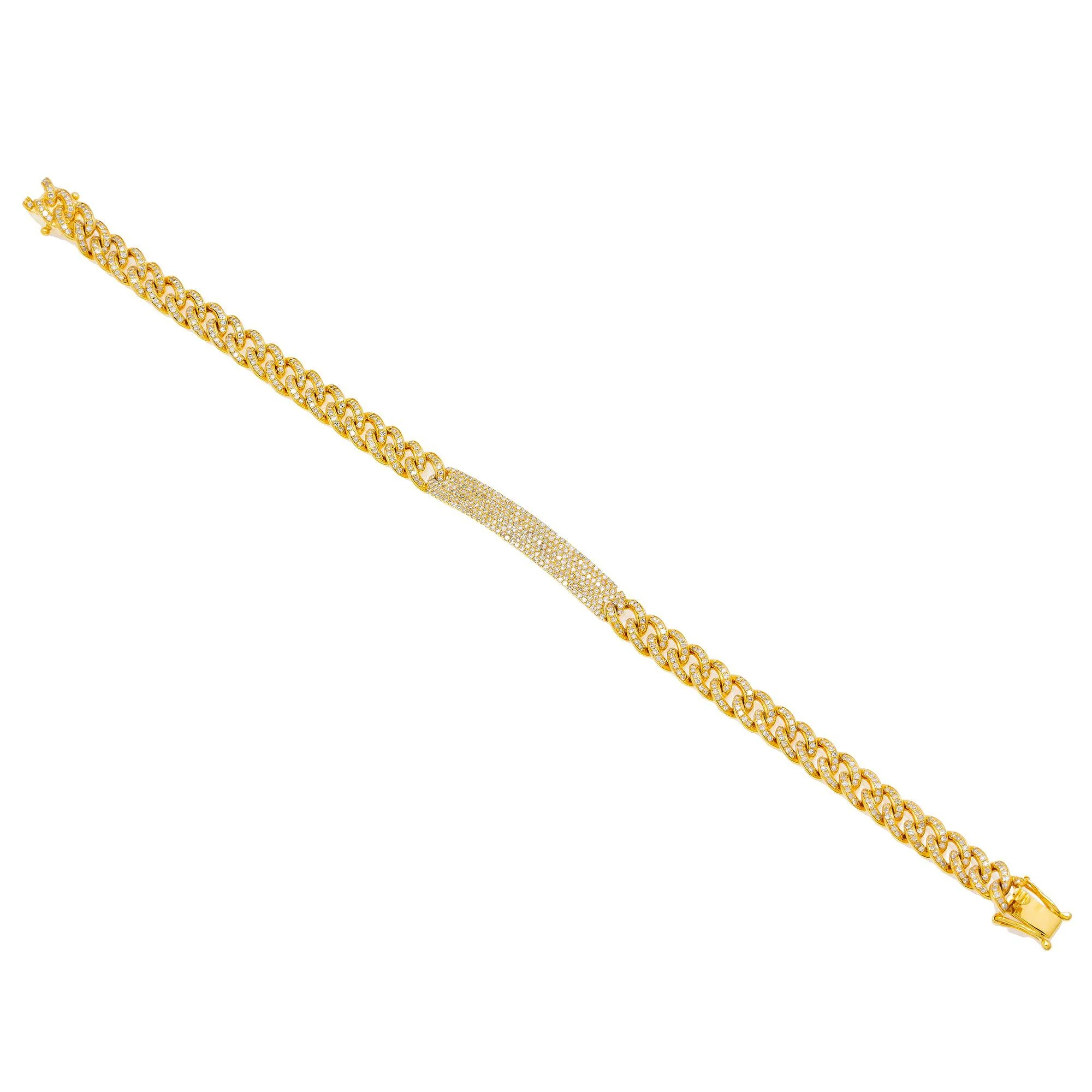 6MM MIAMI CUBAN BRACELET 2.15 CT WITH DIAMONDS - Image 5
