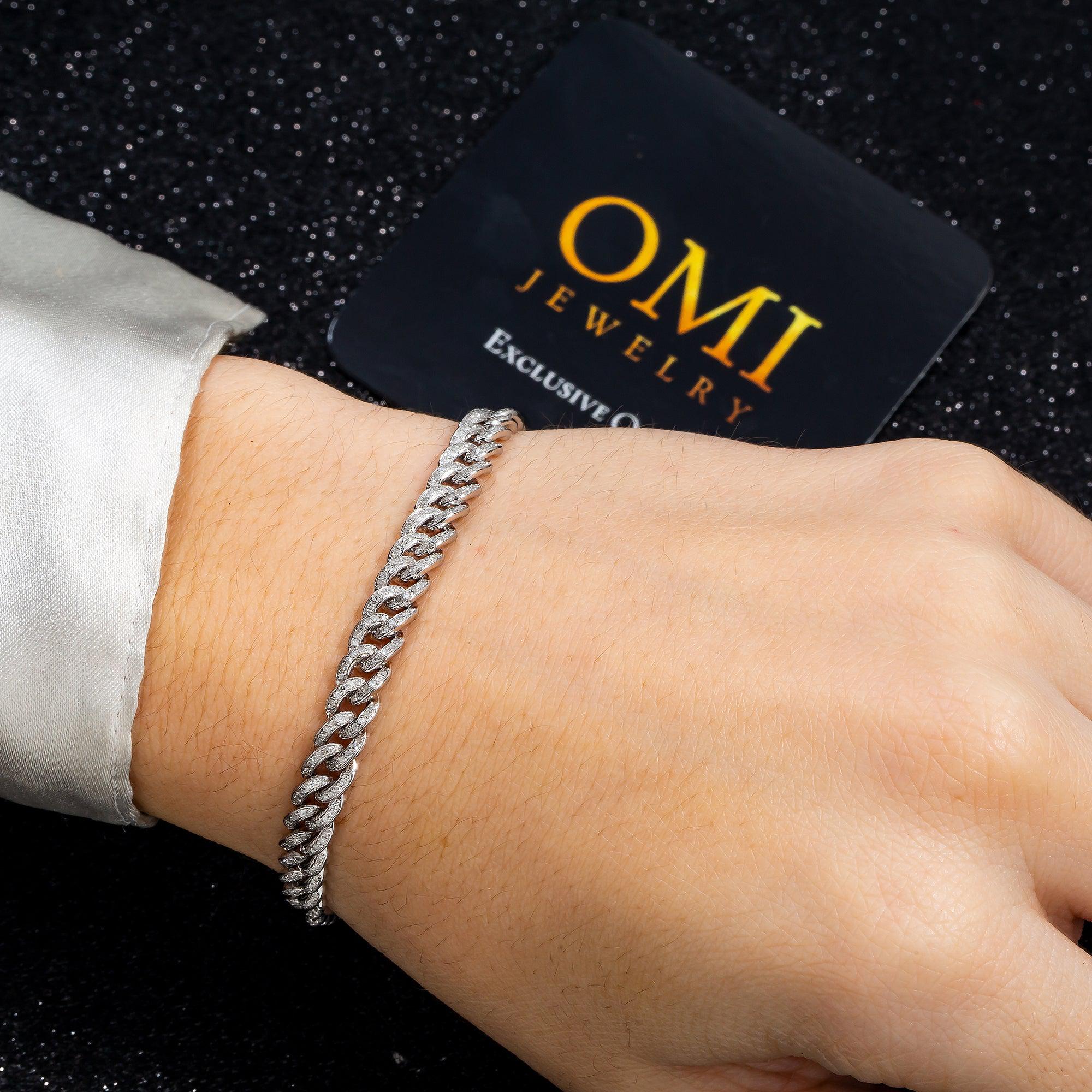 6MM MIAMI CUBAN BRACELET WITH DIAMONDS - Image 9