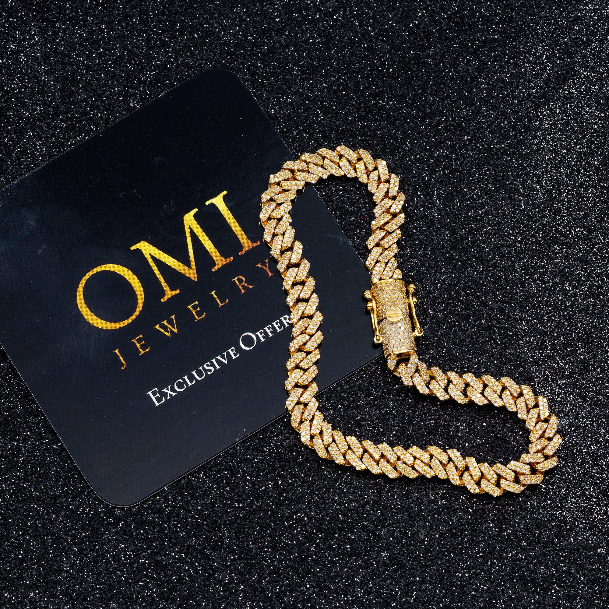 10K GOLD MIAMI CUBAN LINK 6MM BRACELET WITH DIAMONDS 2.35 CT - Image 4